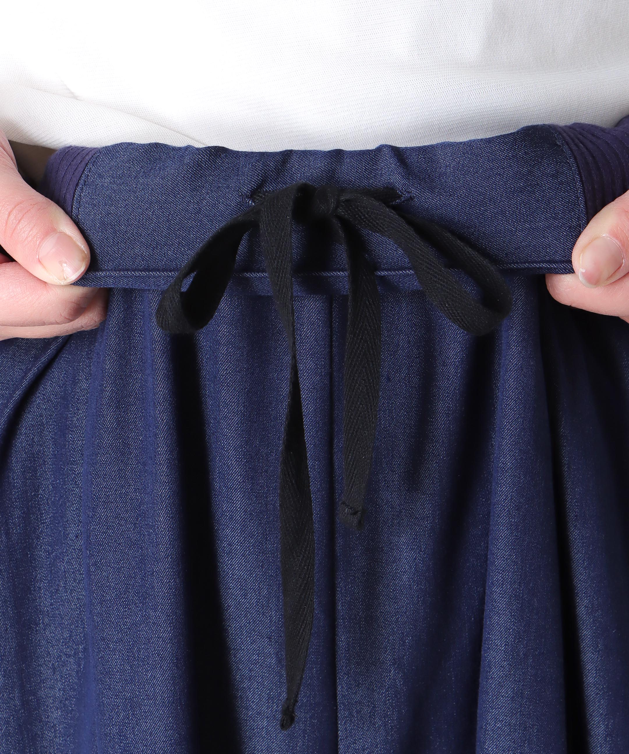 ウエストリブソフトコクーンパンツ