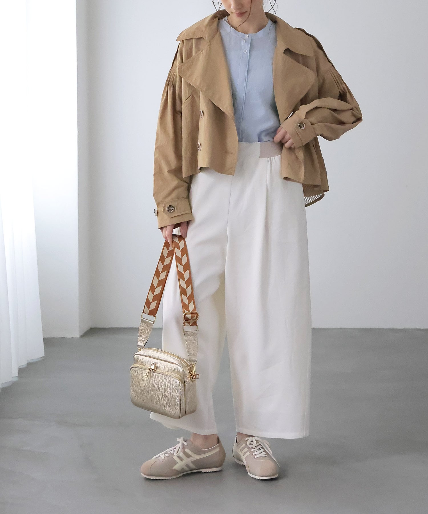 ウエストリブソフトコクーンパンツ