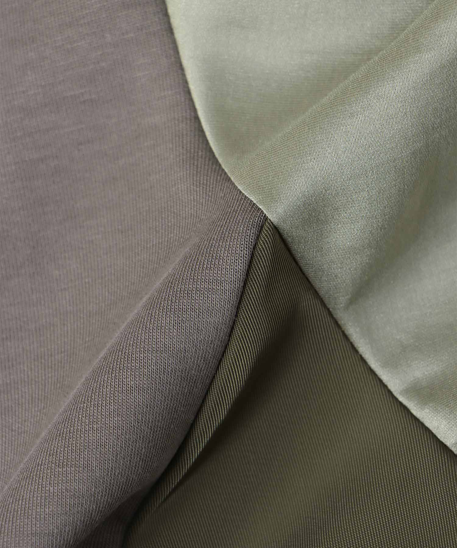 MA-1ライクポンチ異素材トップス