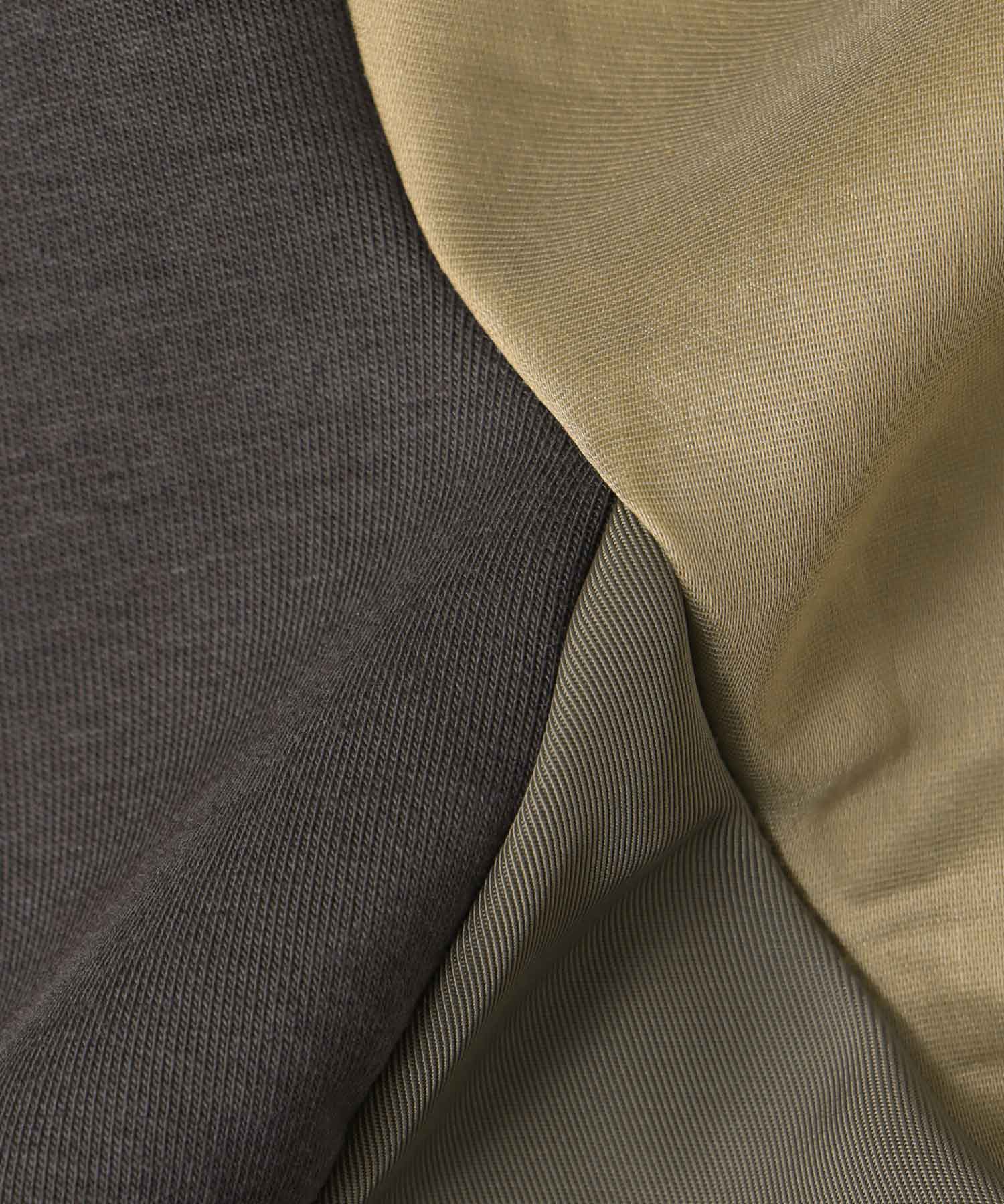 MA-1ライクポンチ異素材トップス