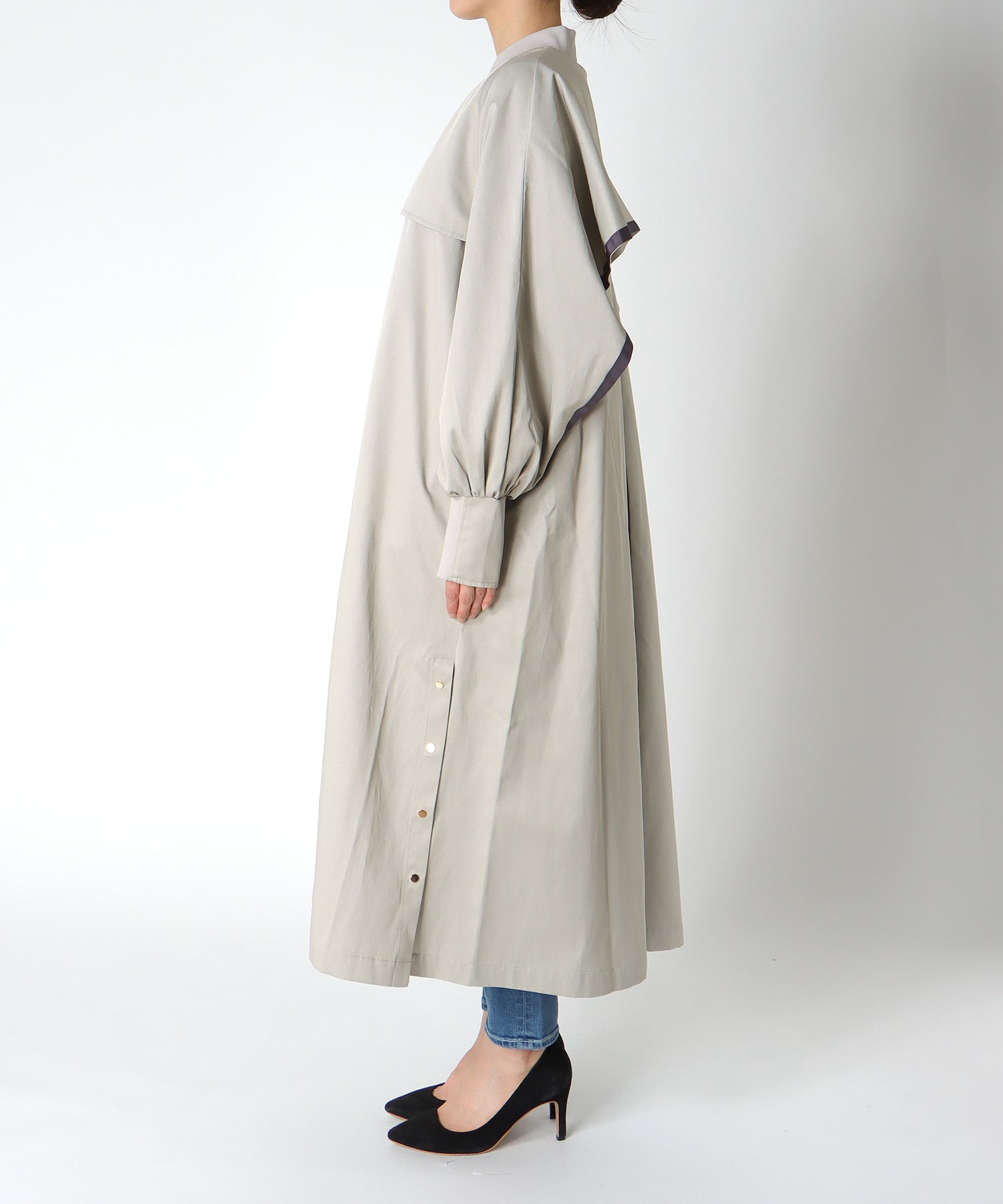 ライナー付ロングブルゾン