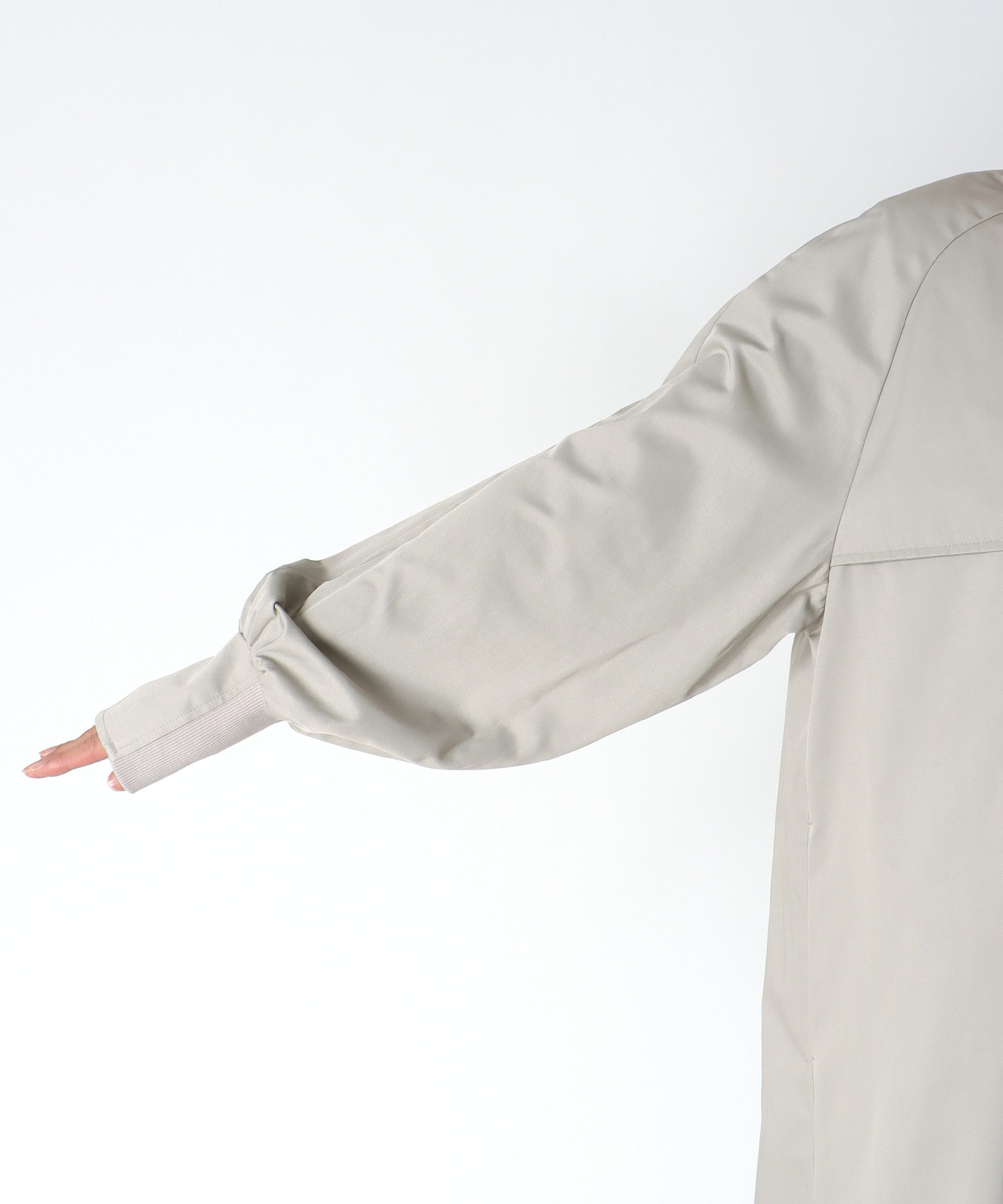 ライナー付ロングブルゾン