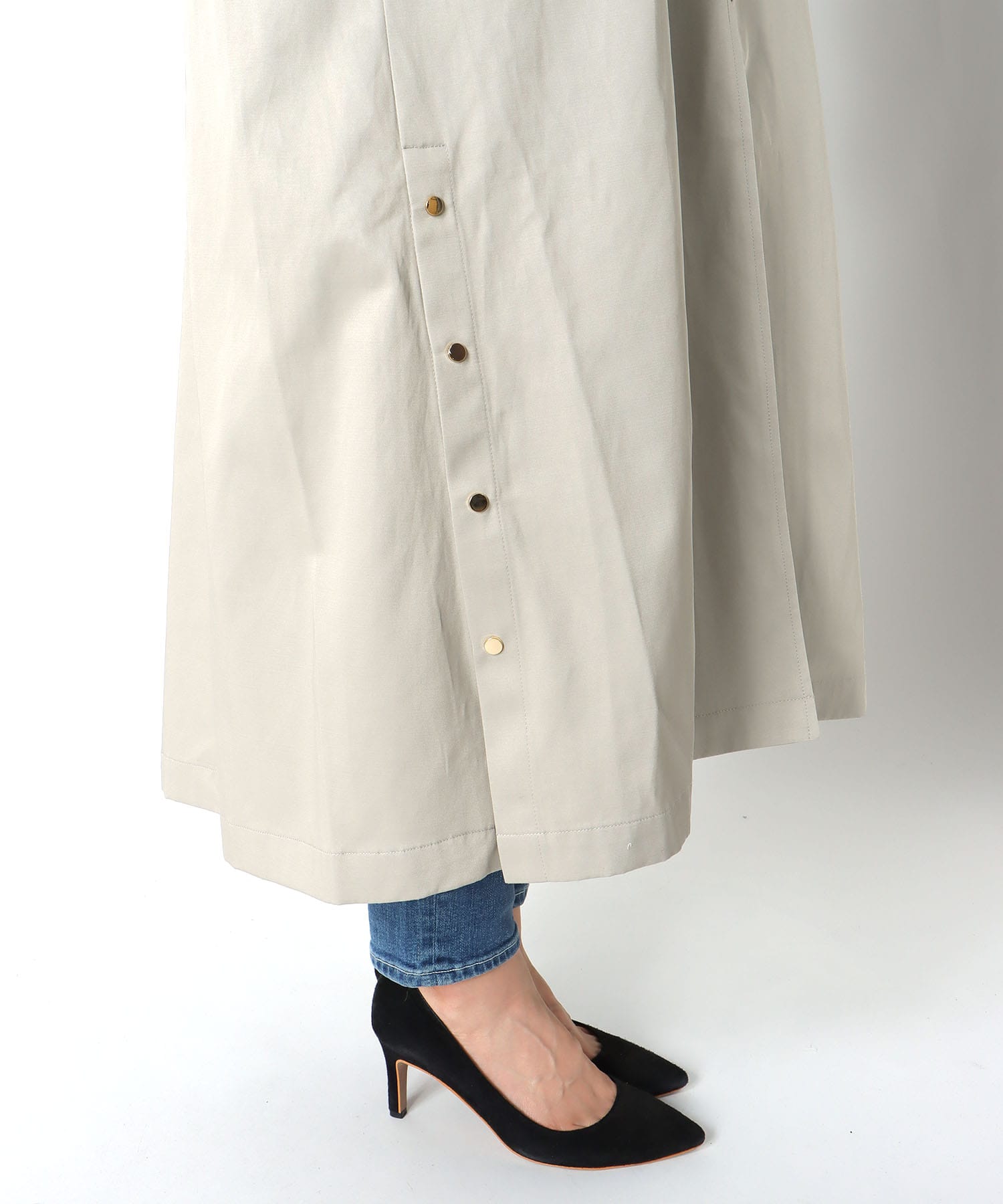 ライナー付ロングブルゾン