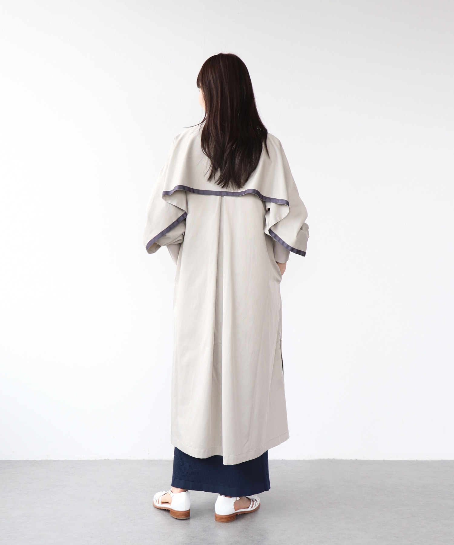 ライナー付ロングブルゾン