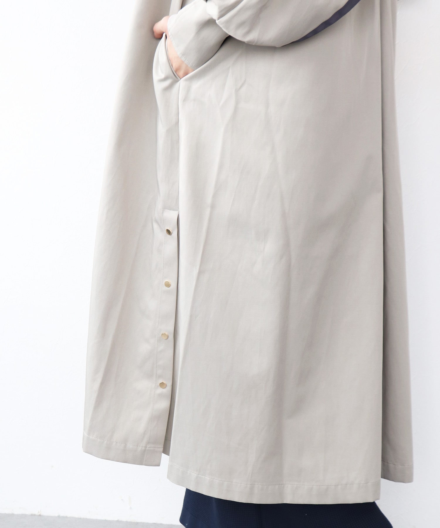 ライナー付ロングブルゾン