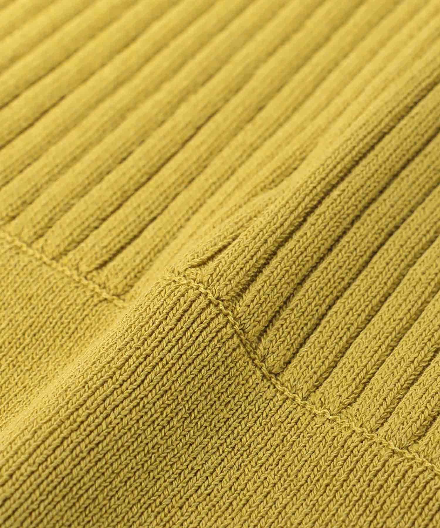 ポロ衿半袖ニット