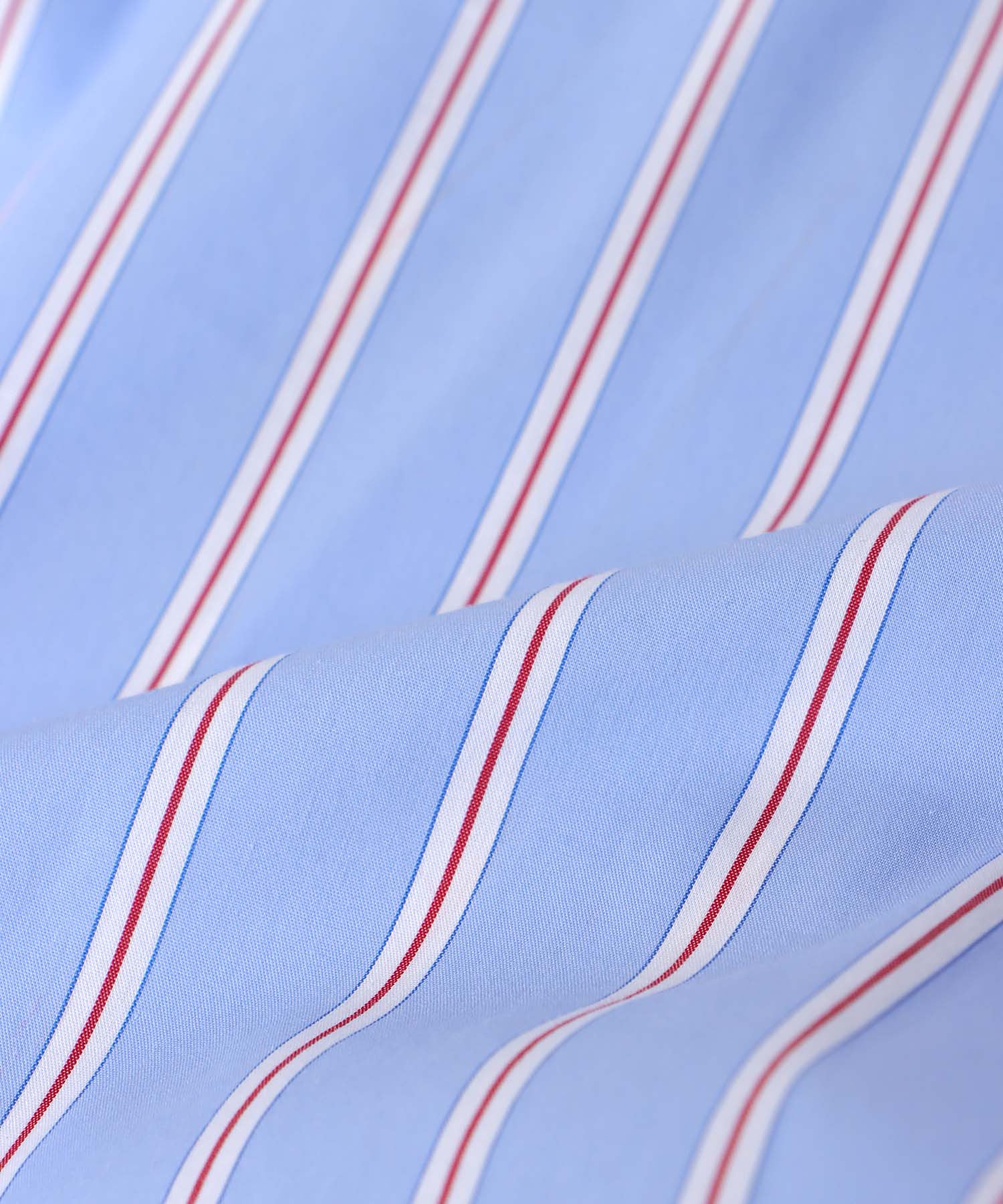 ストライプフレアーシャツブラウス