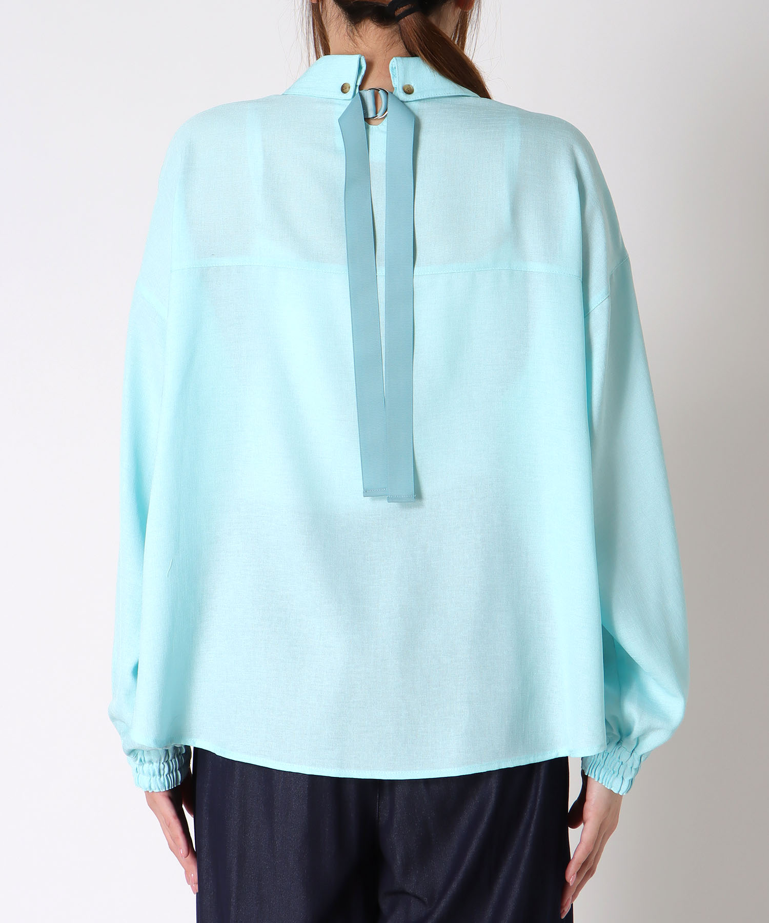 バックテープシャツブラウス