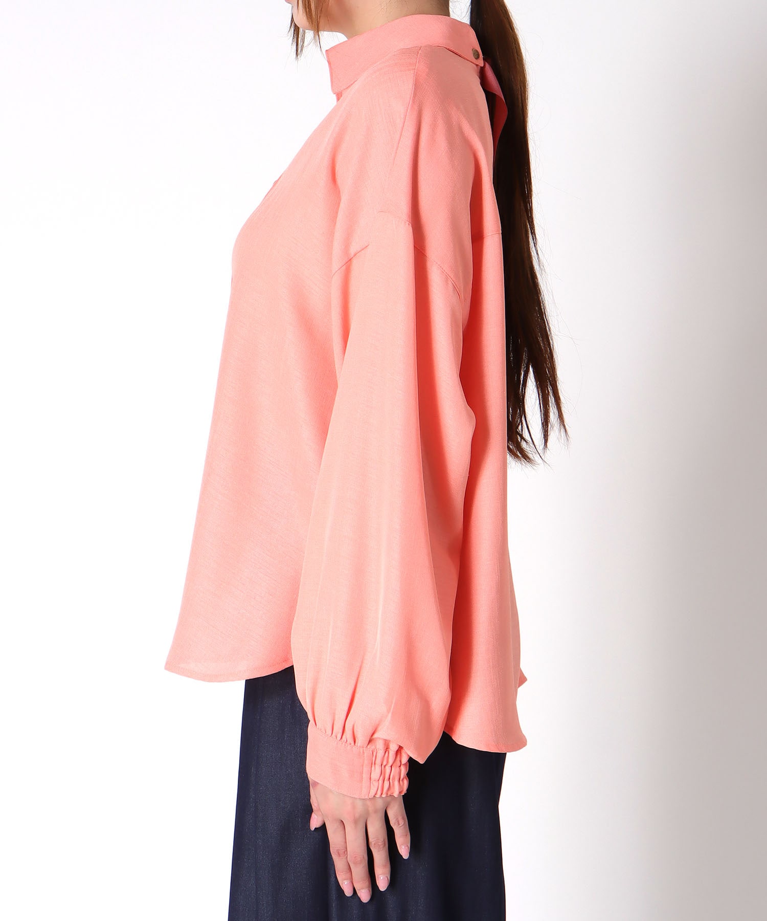 バックテープシャツブラウス