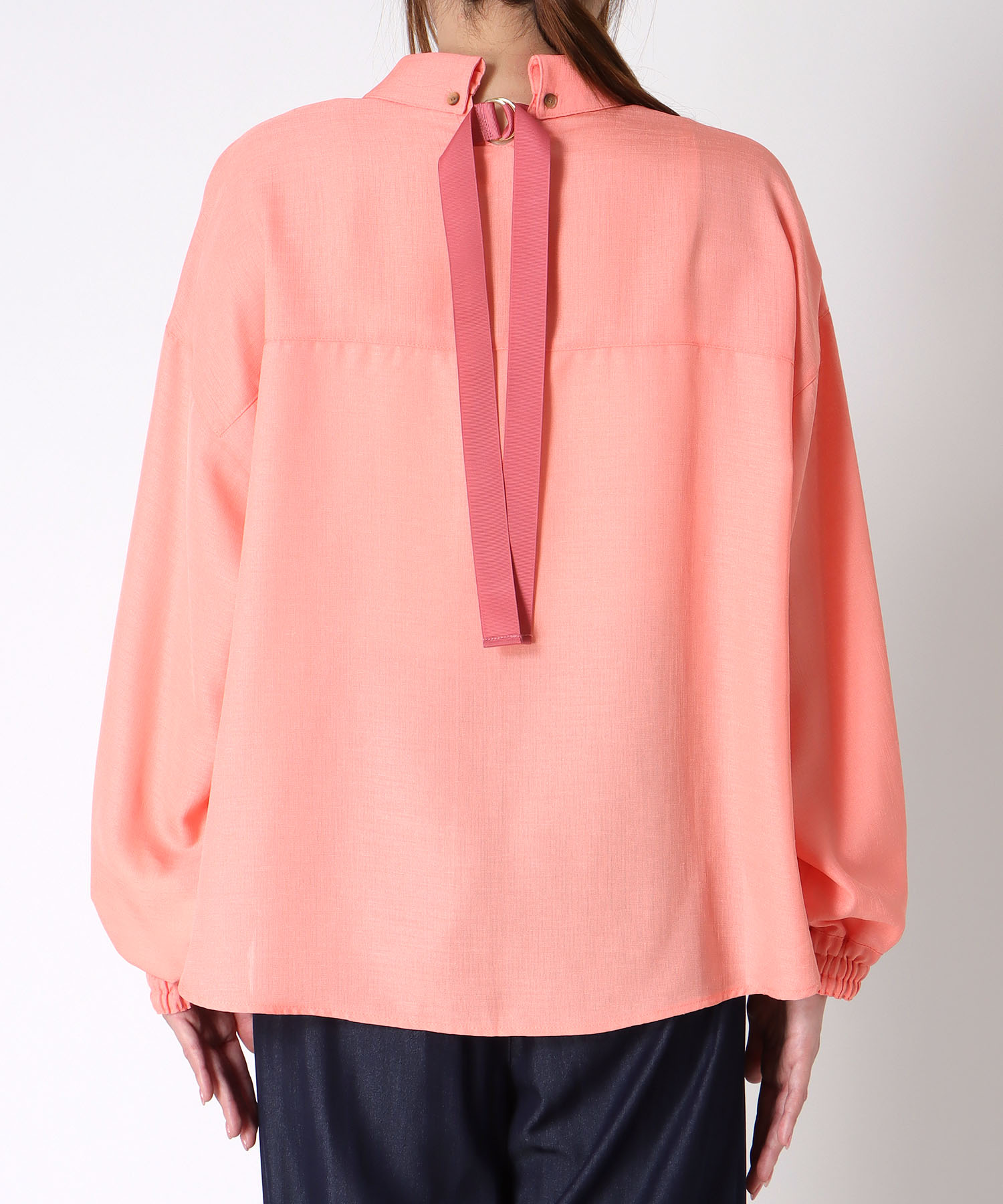 バックテープシャツブラウス