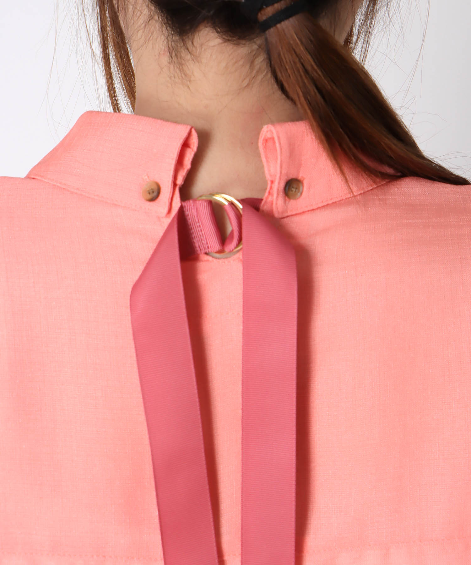 バックテープシャツブラウス