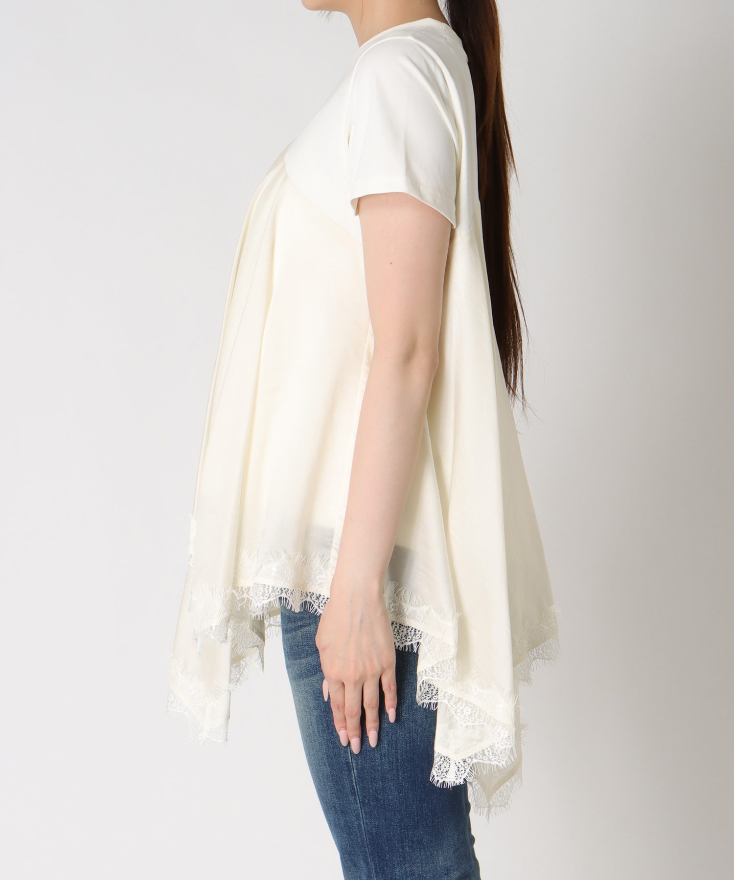 ヘムレースドッキングTシャツ