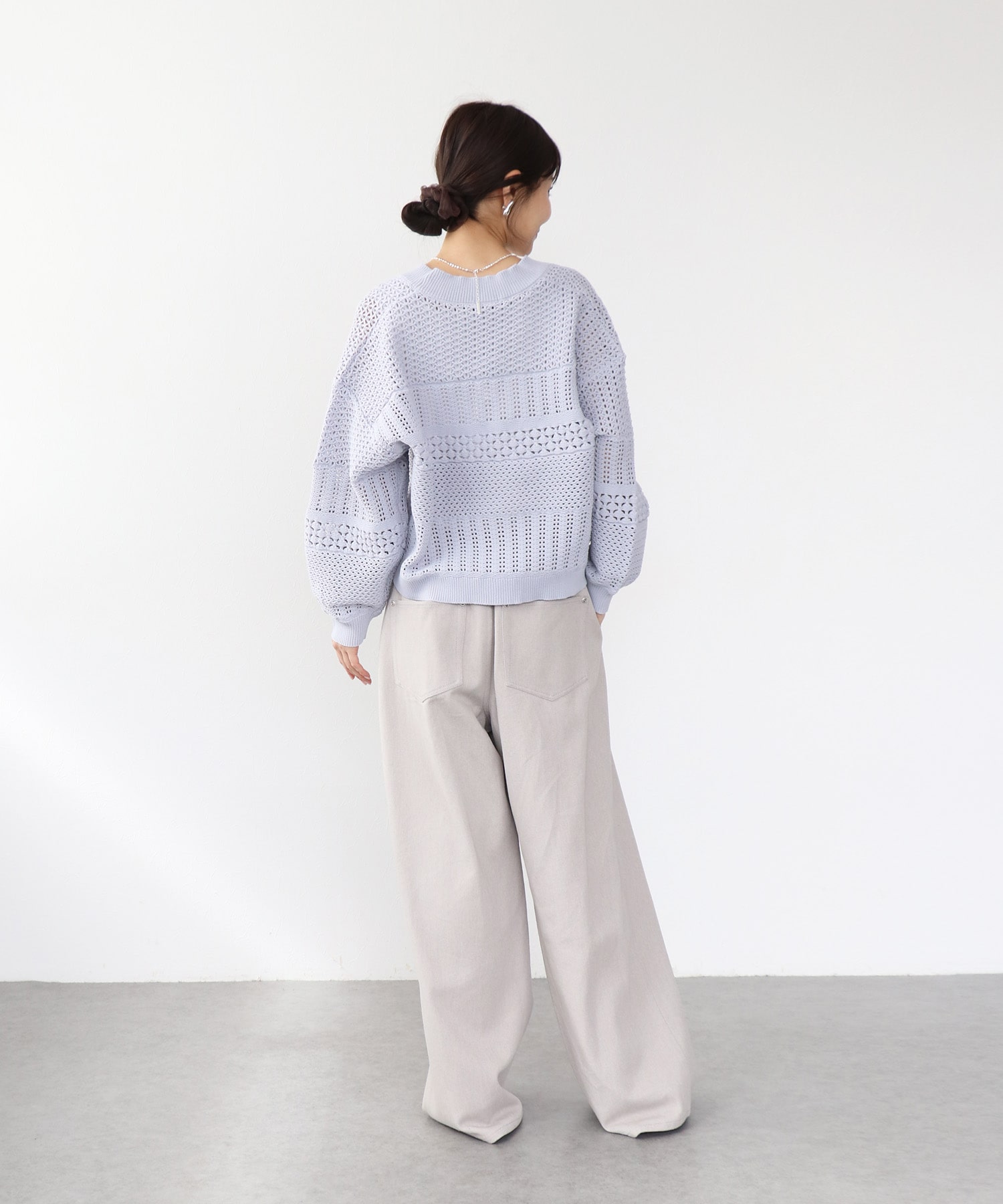 エアーバイオウォッシュワイドパンツ