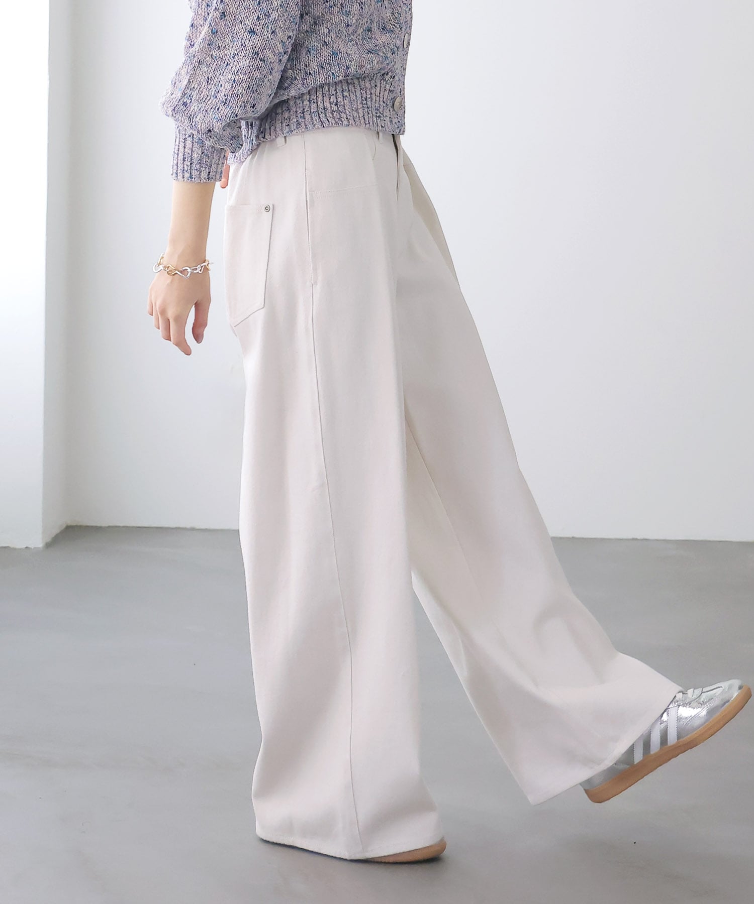 エアーバイオウォッシュワイドパンツ