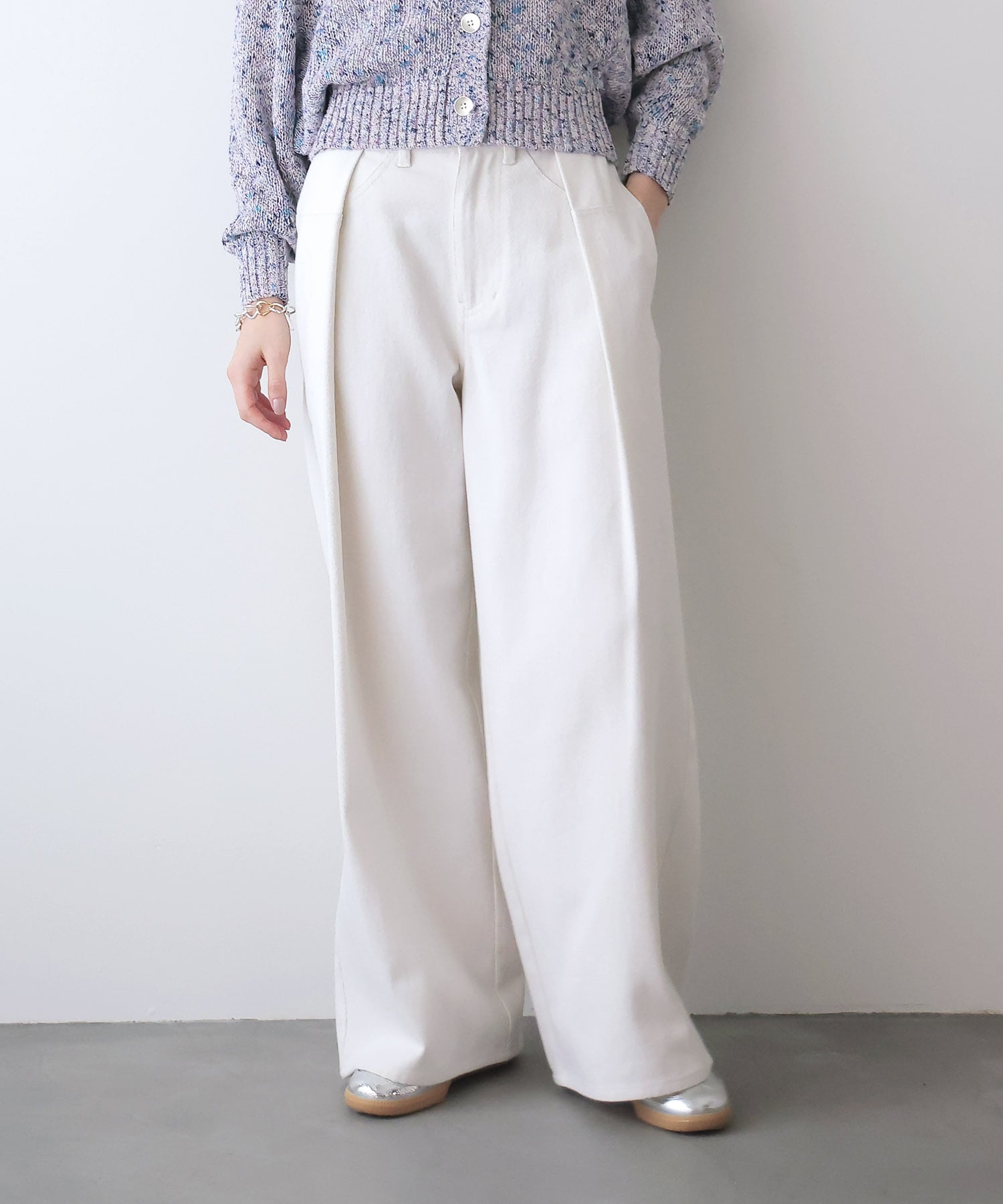 エアーバイオウォッシュワイドパンツ