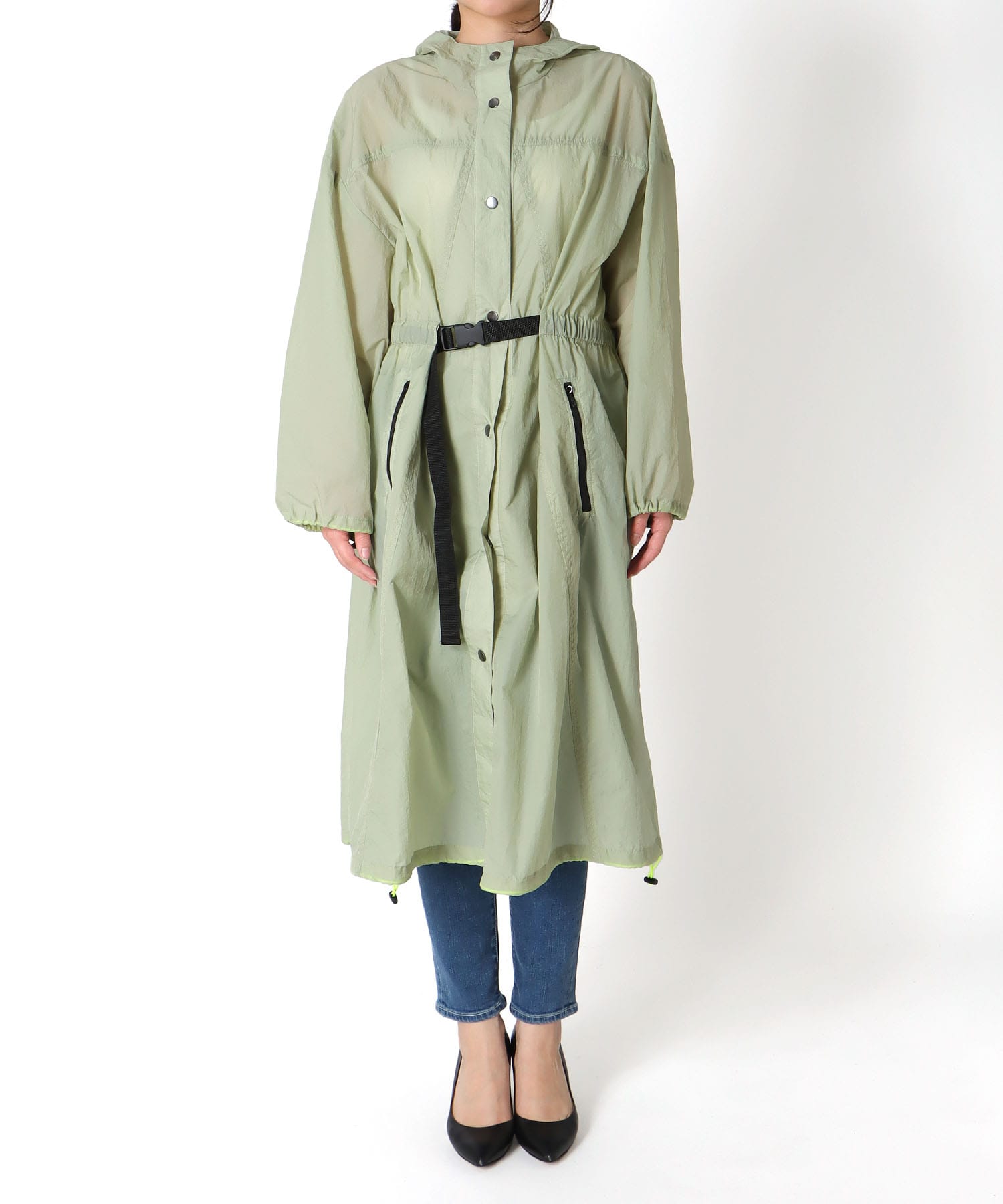 シアータフタスプリングナイロンコート