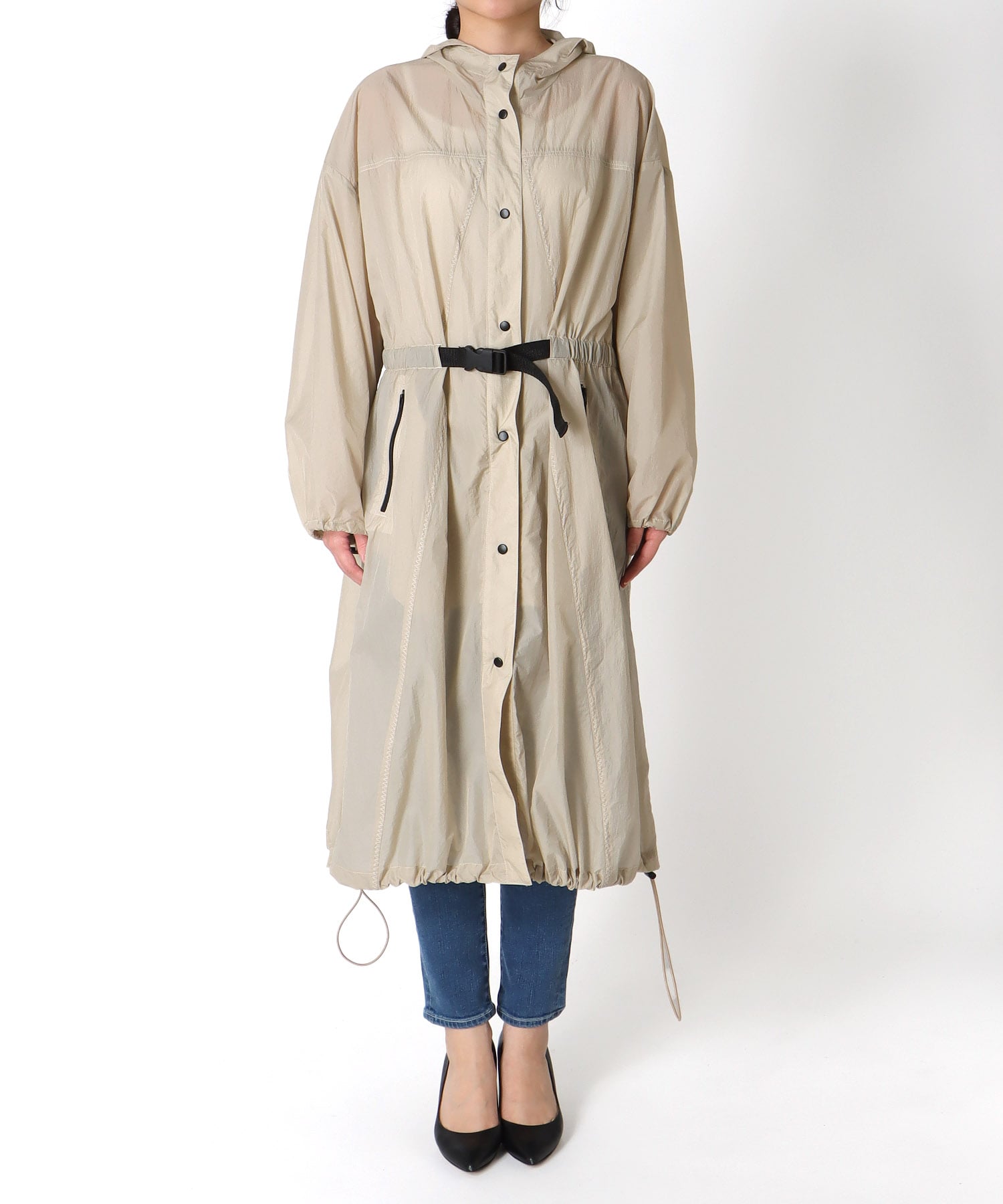 シアータフタスプリングナイロンコート