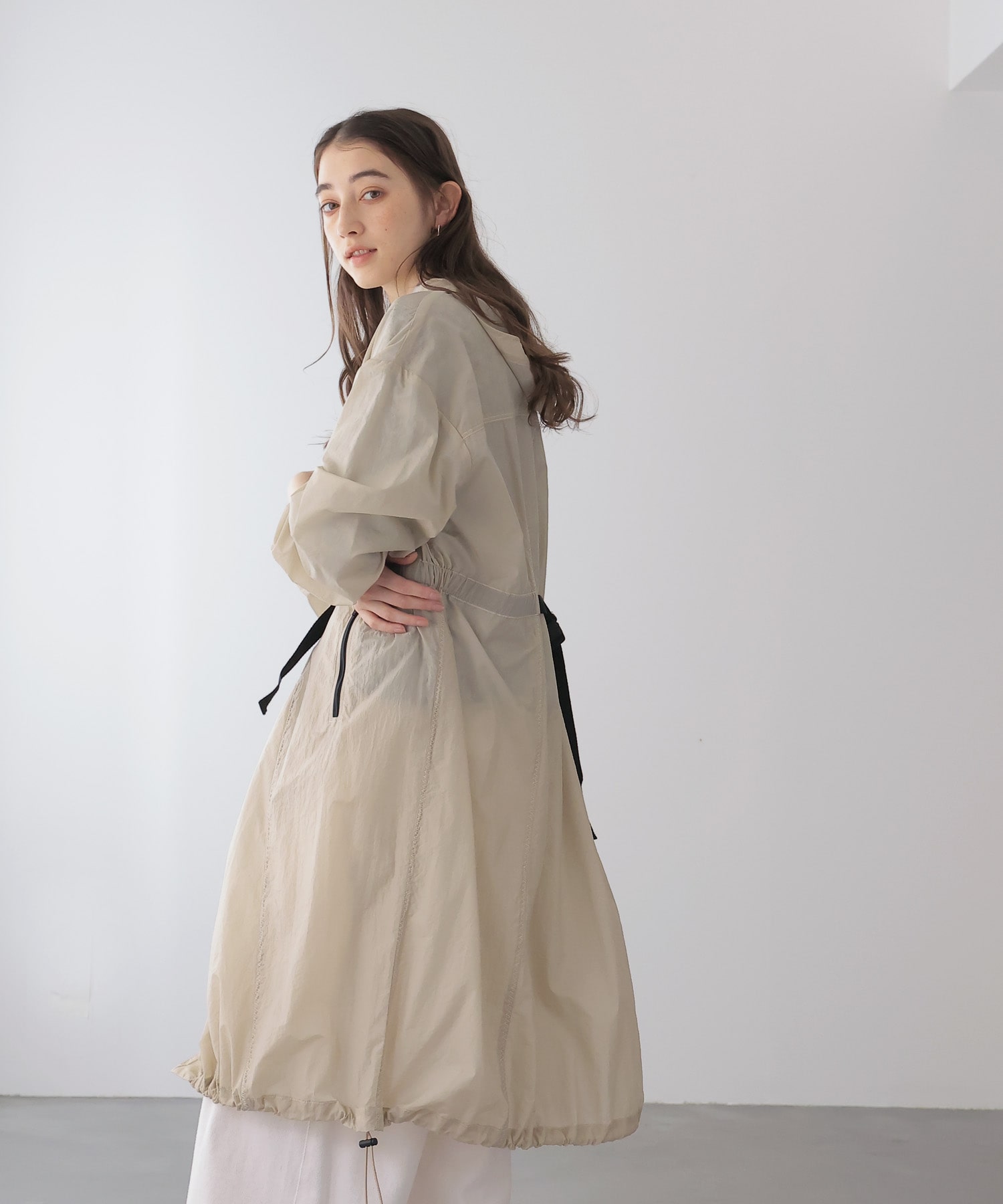 シアータフタスプリングナイロンコート