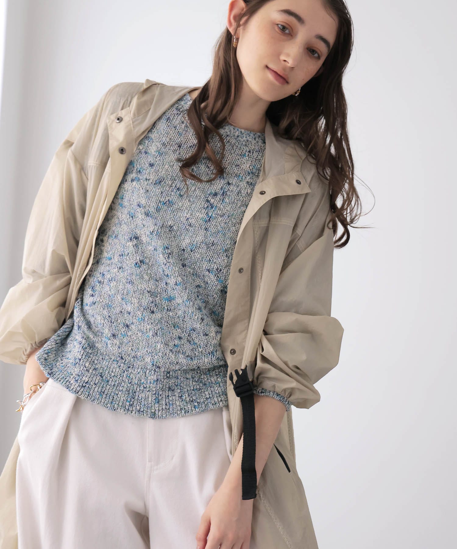 シアータフタスプリングナイロンコート