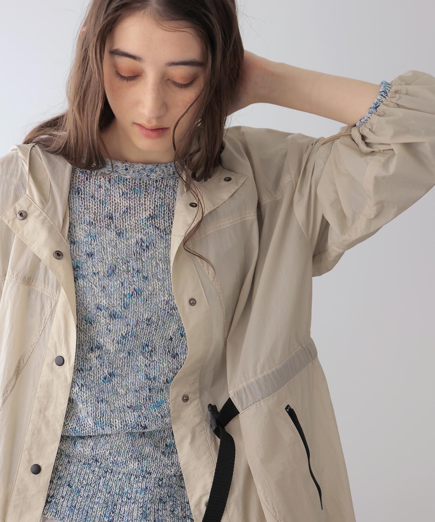 シアータフタスプリングナイロンコート