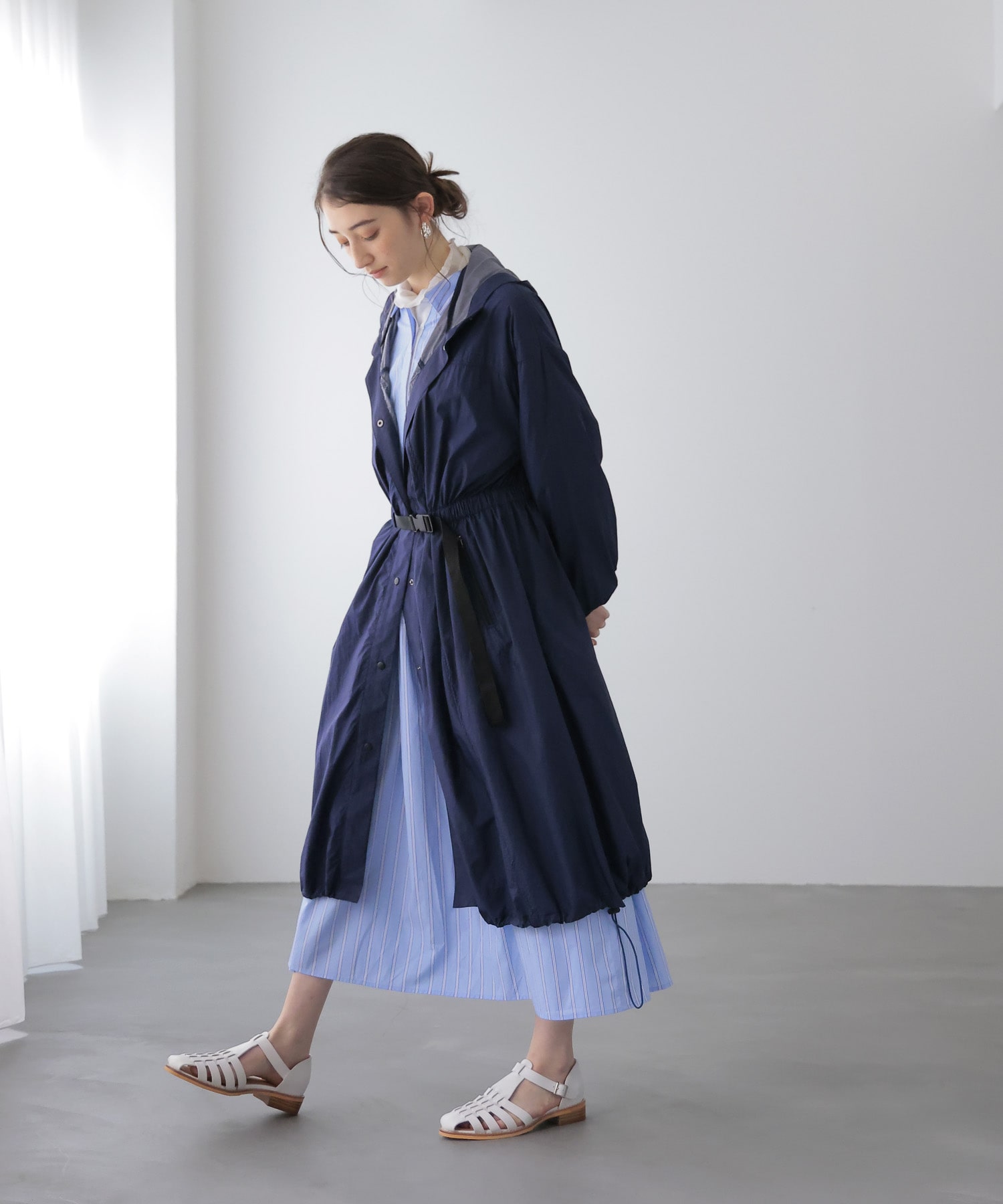 シアータフタスプリングナイロンコート