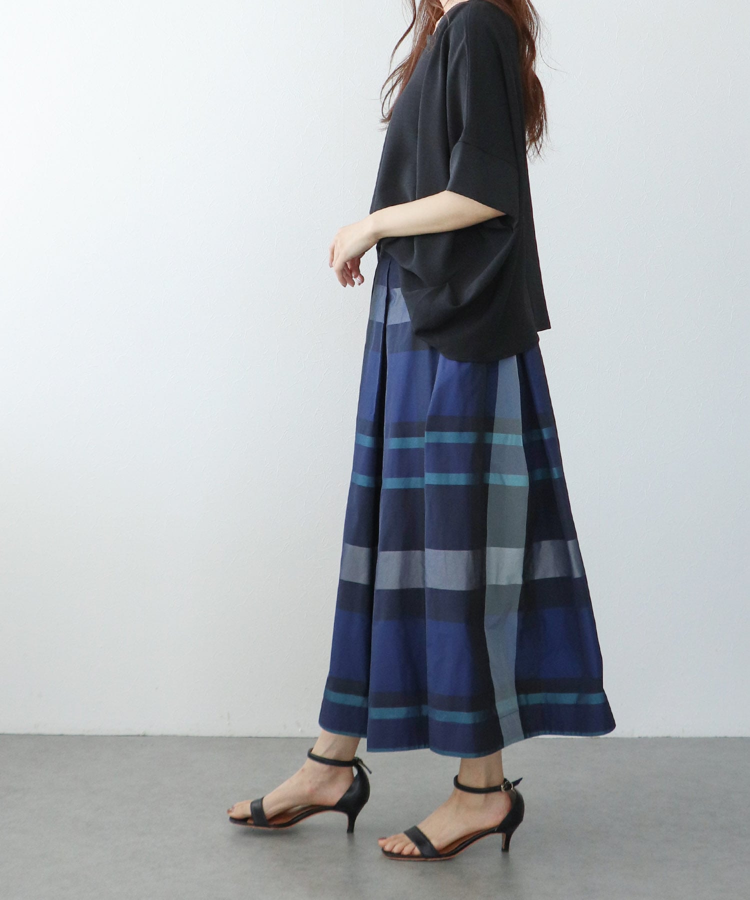 ハイストレッチカルゼワッシャーブラウス