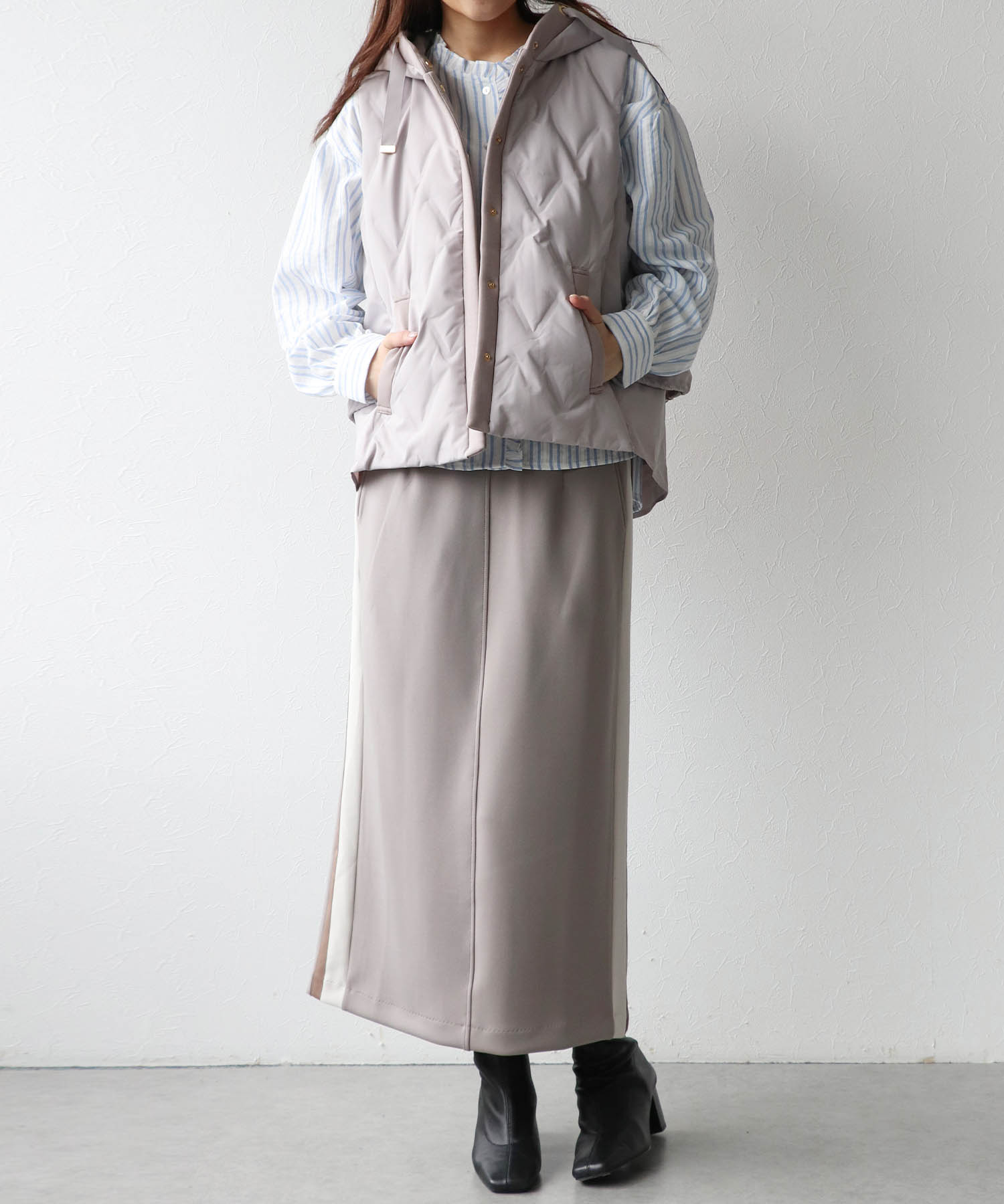 ステッチレスダウンベスト | AND ON JIONE STORE（アンドオン）公式