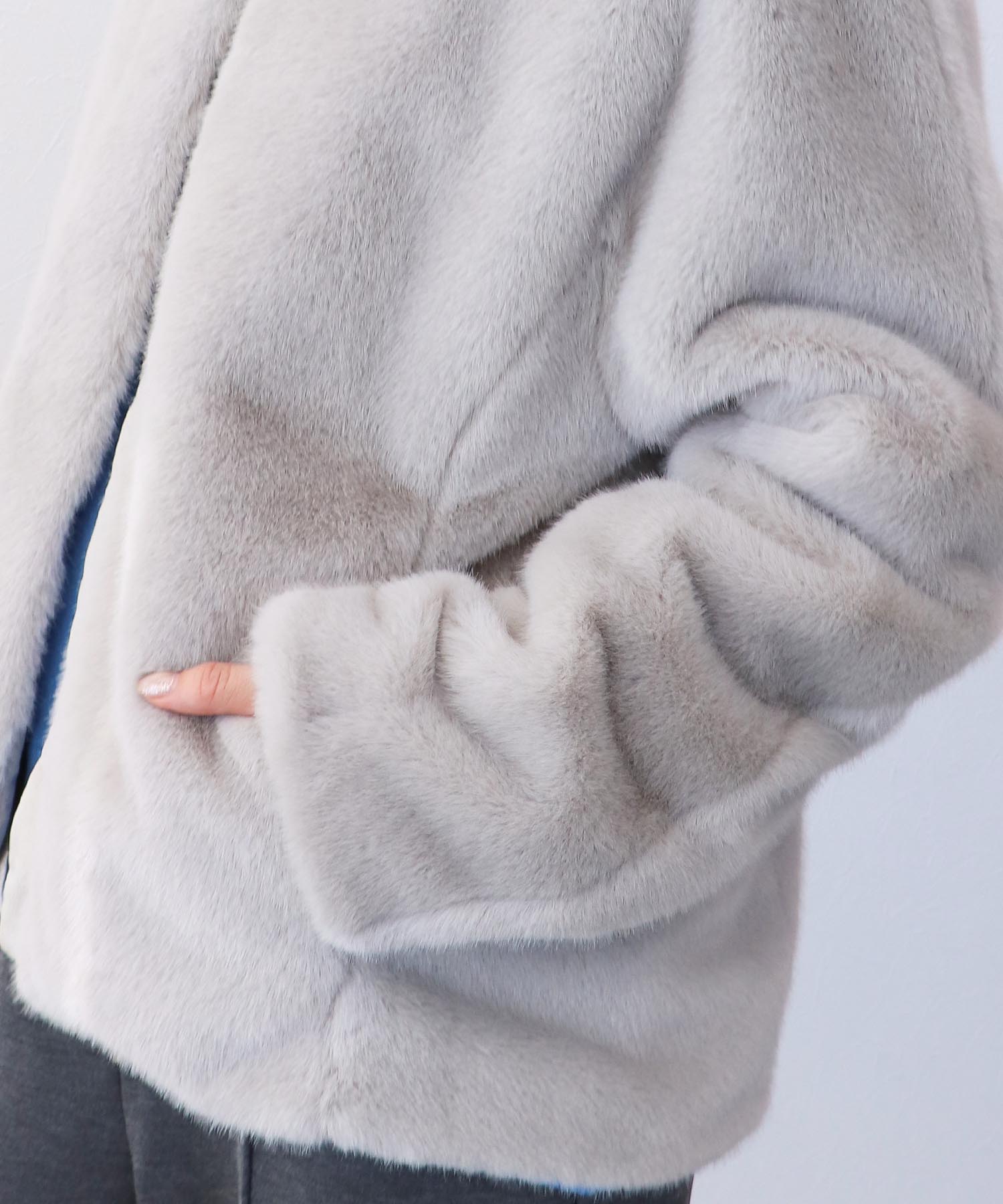 フェイクファーブルゾン