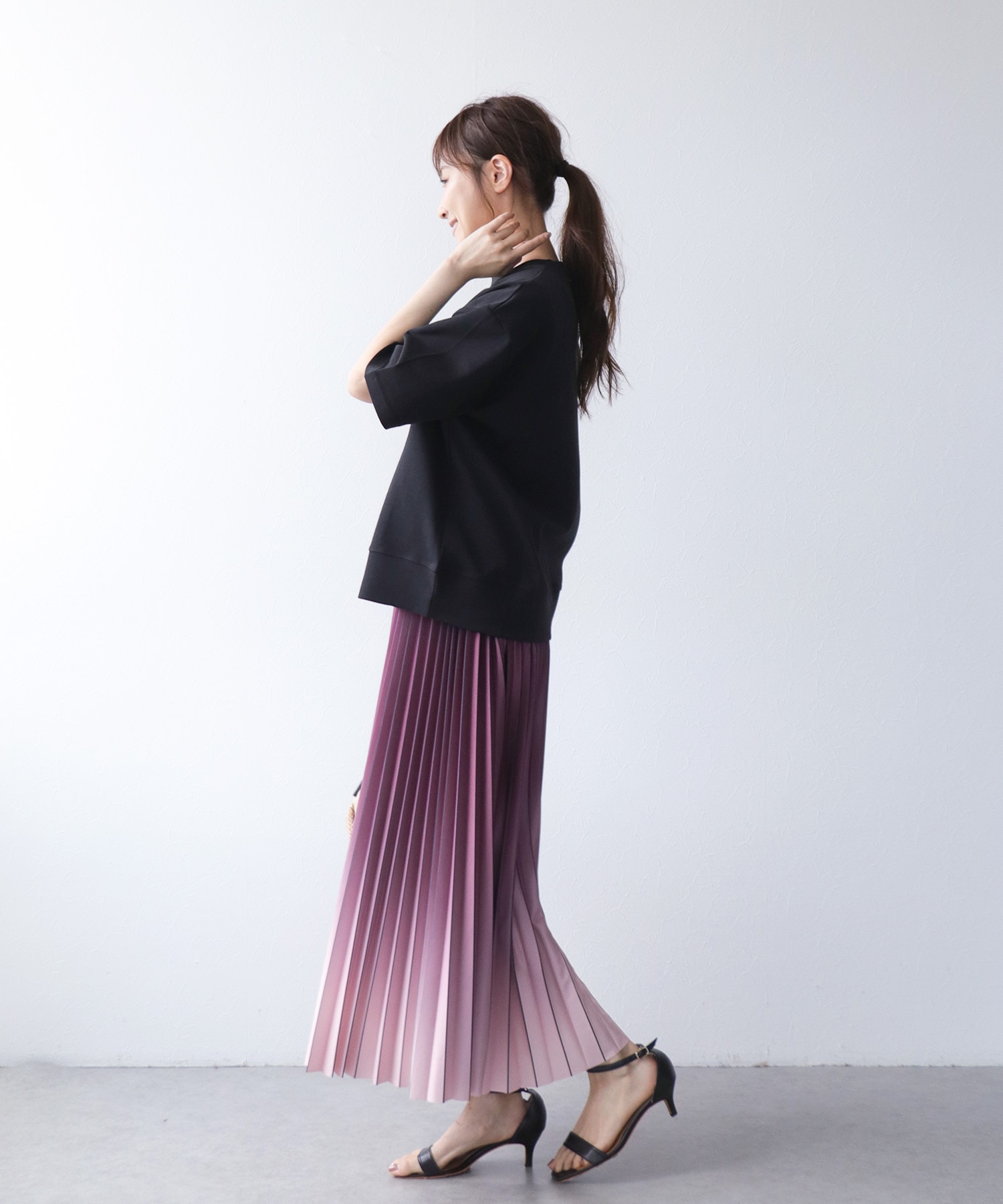ニットプリーツスカート