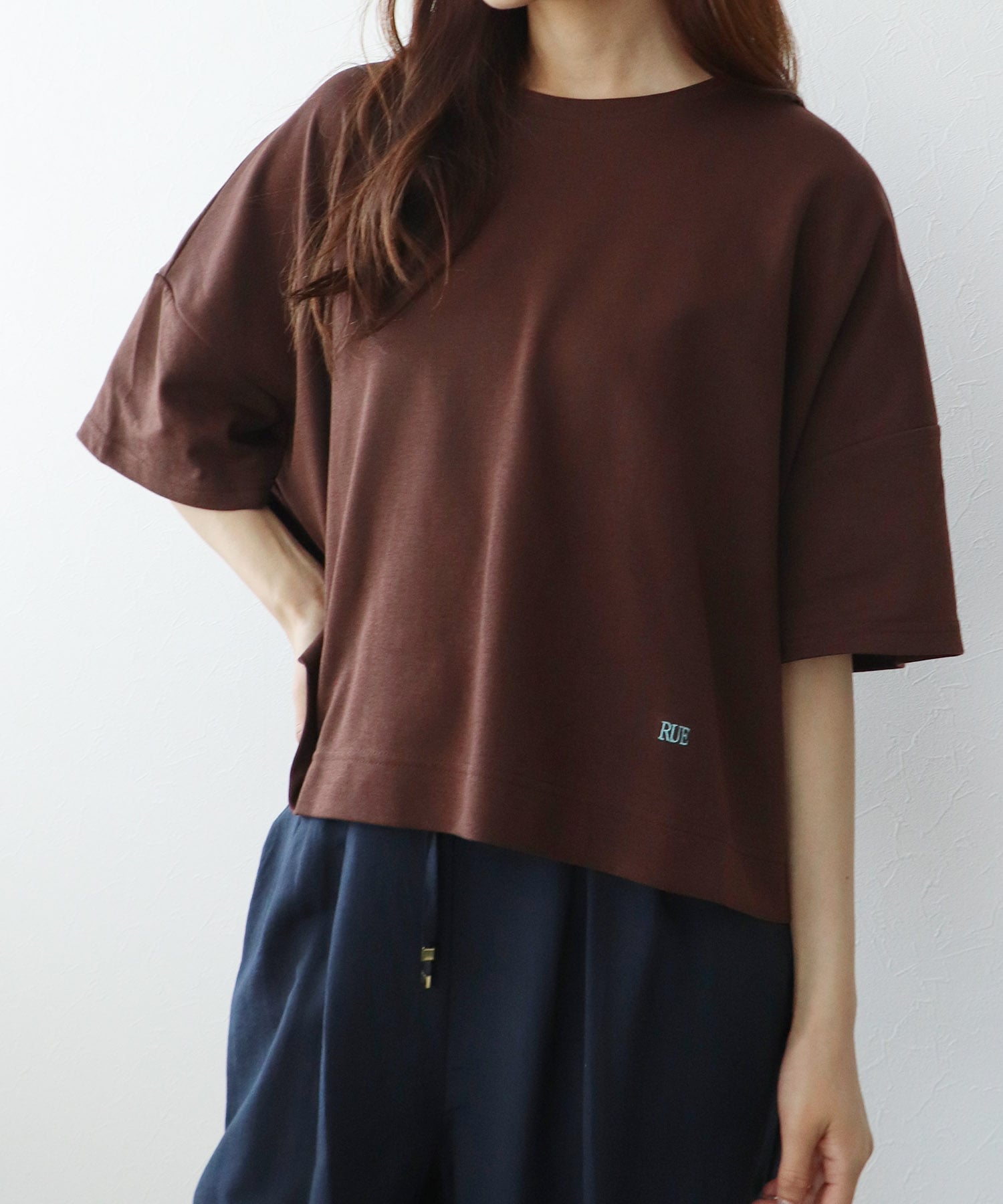 配色ロゴ刺繍Ｔシャツ