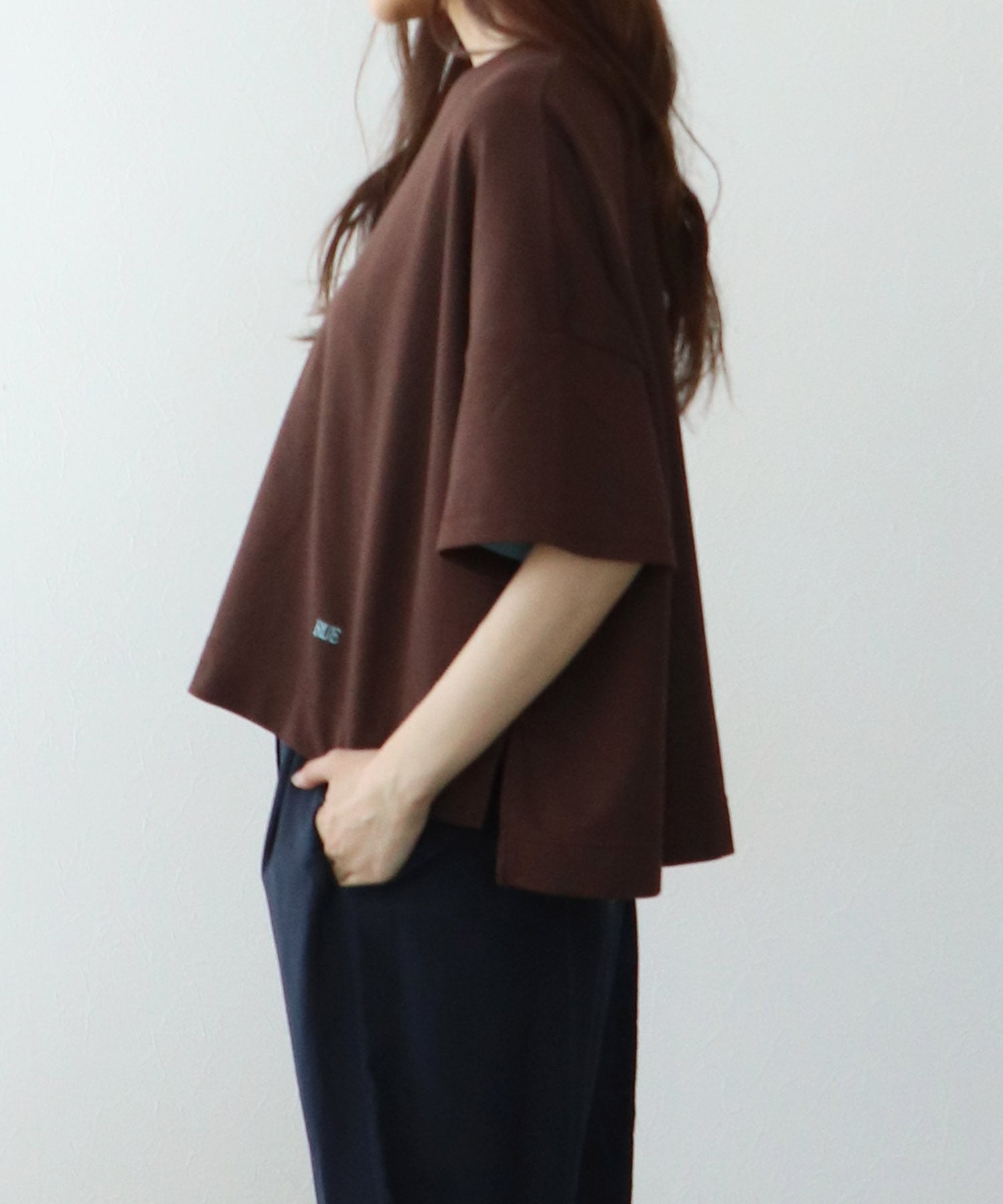 配色ロゴ刺繍Ｔシャツ