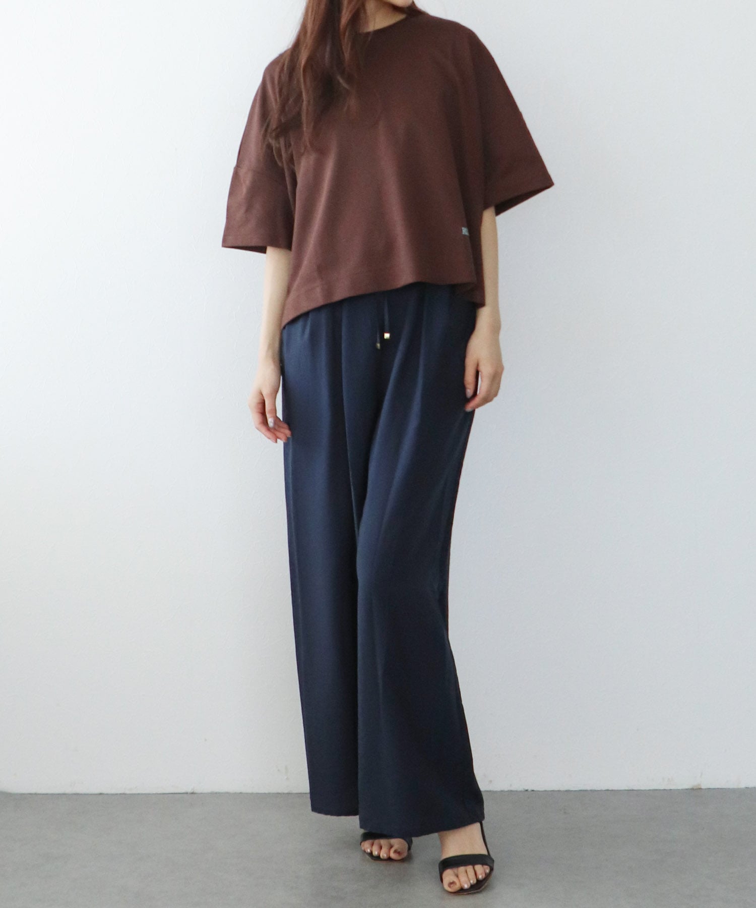 配色ロゴ刺繍Ｔシャツ