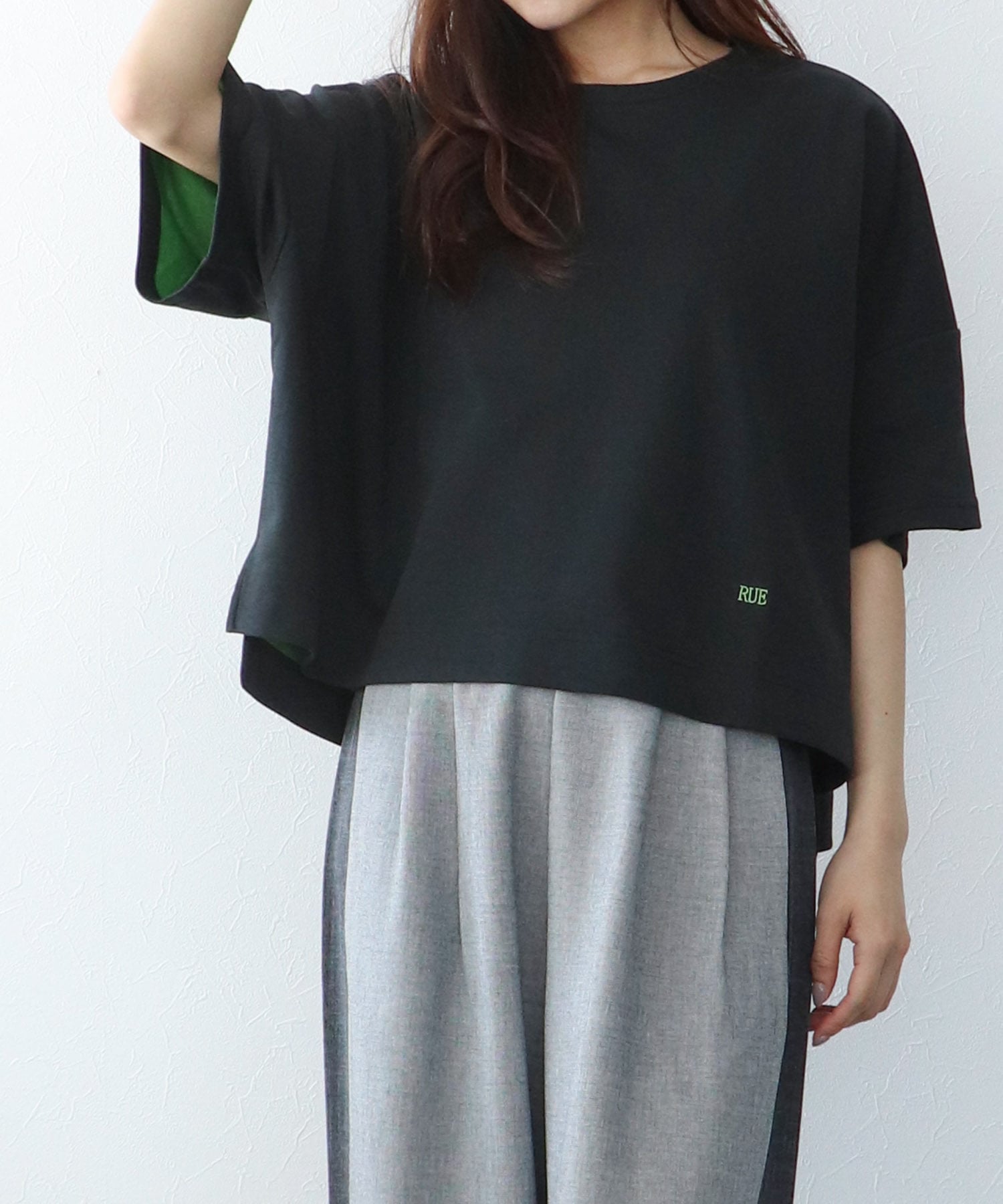 配色ロゴ刺繍Ｔシャツ