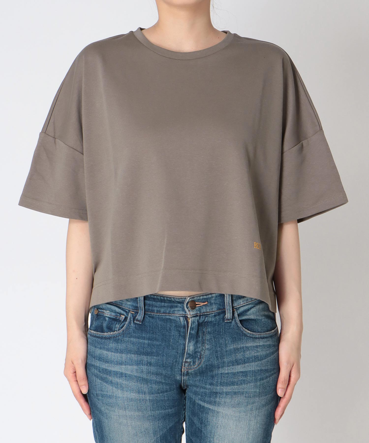配色ロゴ刺繍Ｔシャツ
