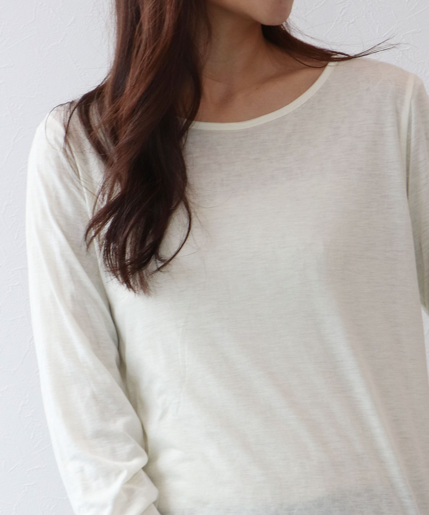 リバーシブルレースロングTシャツ