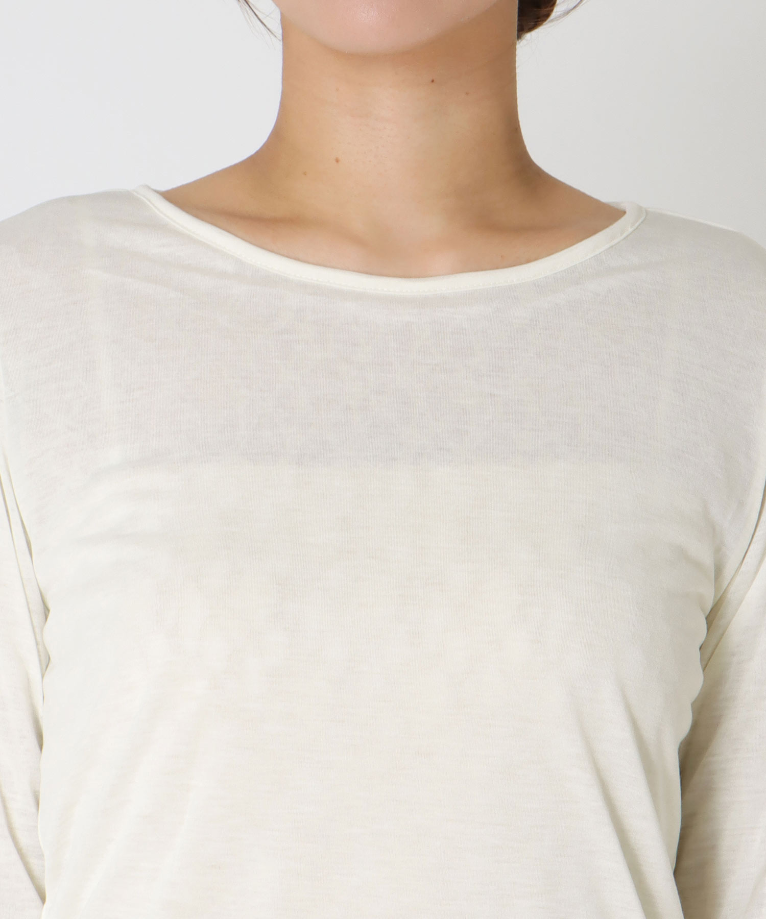 リバーシブルレースロングTシャツ