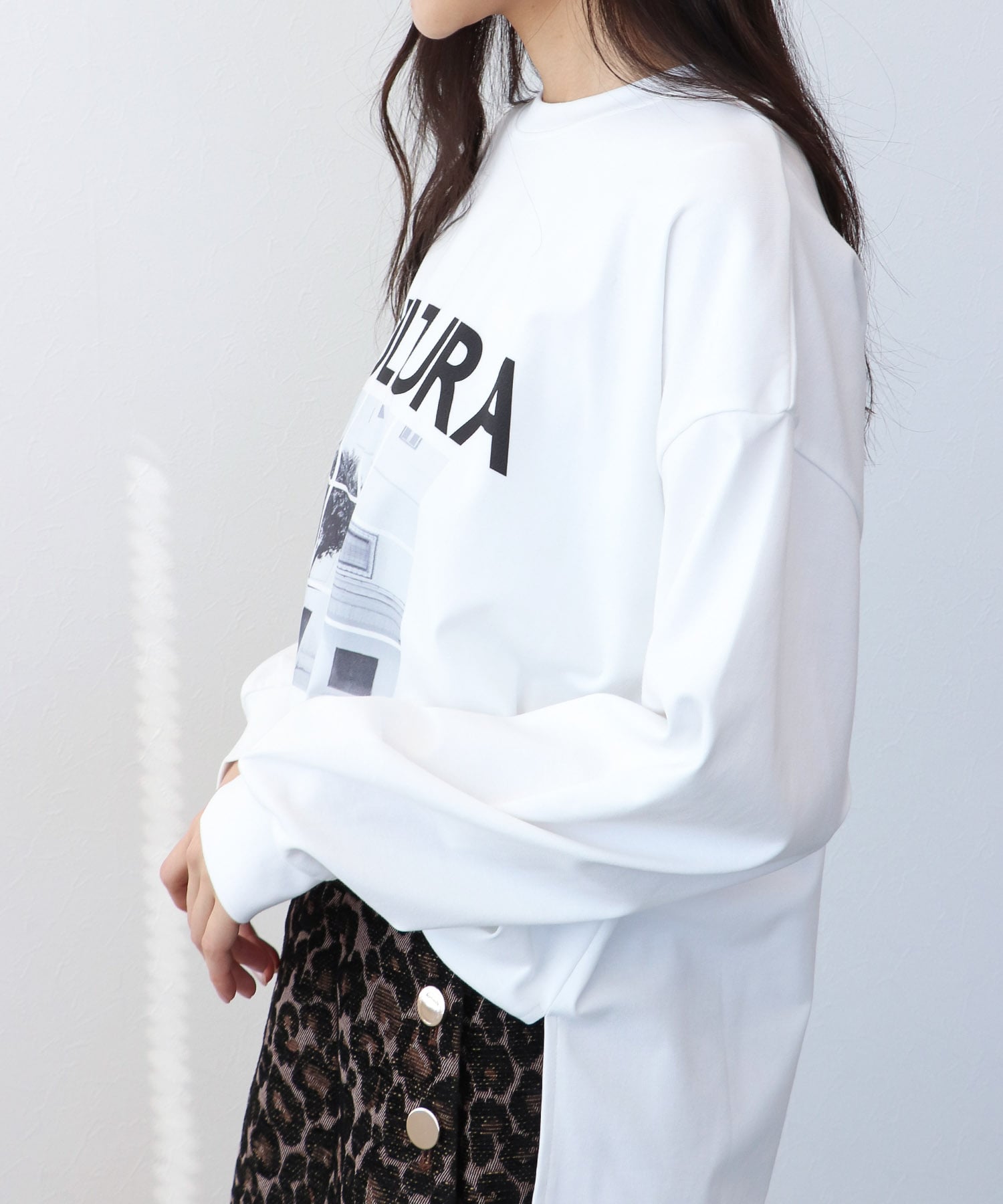 フォトプリント長袖Ｔシャツ