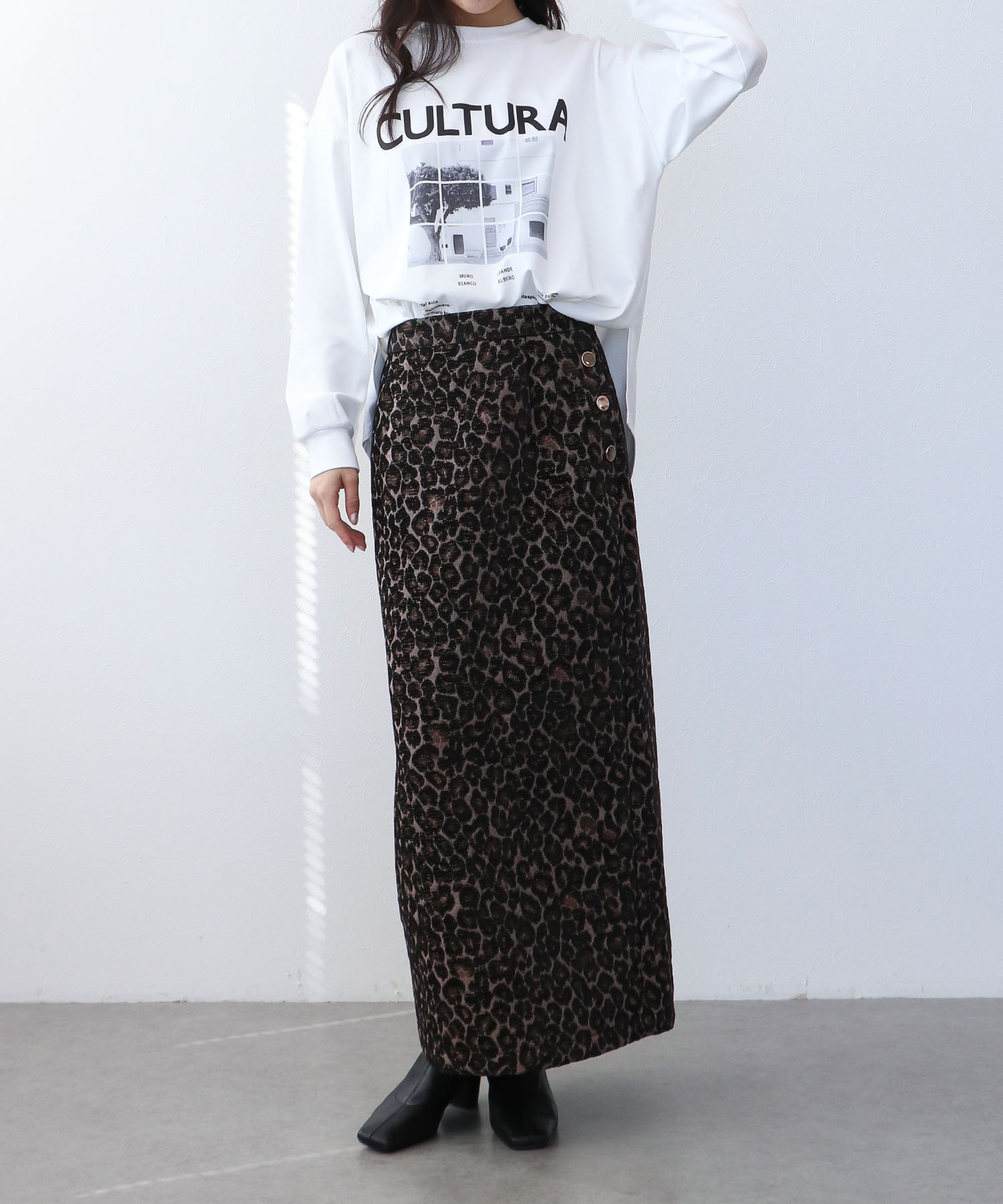 フォトプリント長袖Ｔシャツ