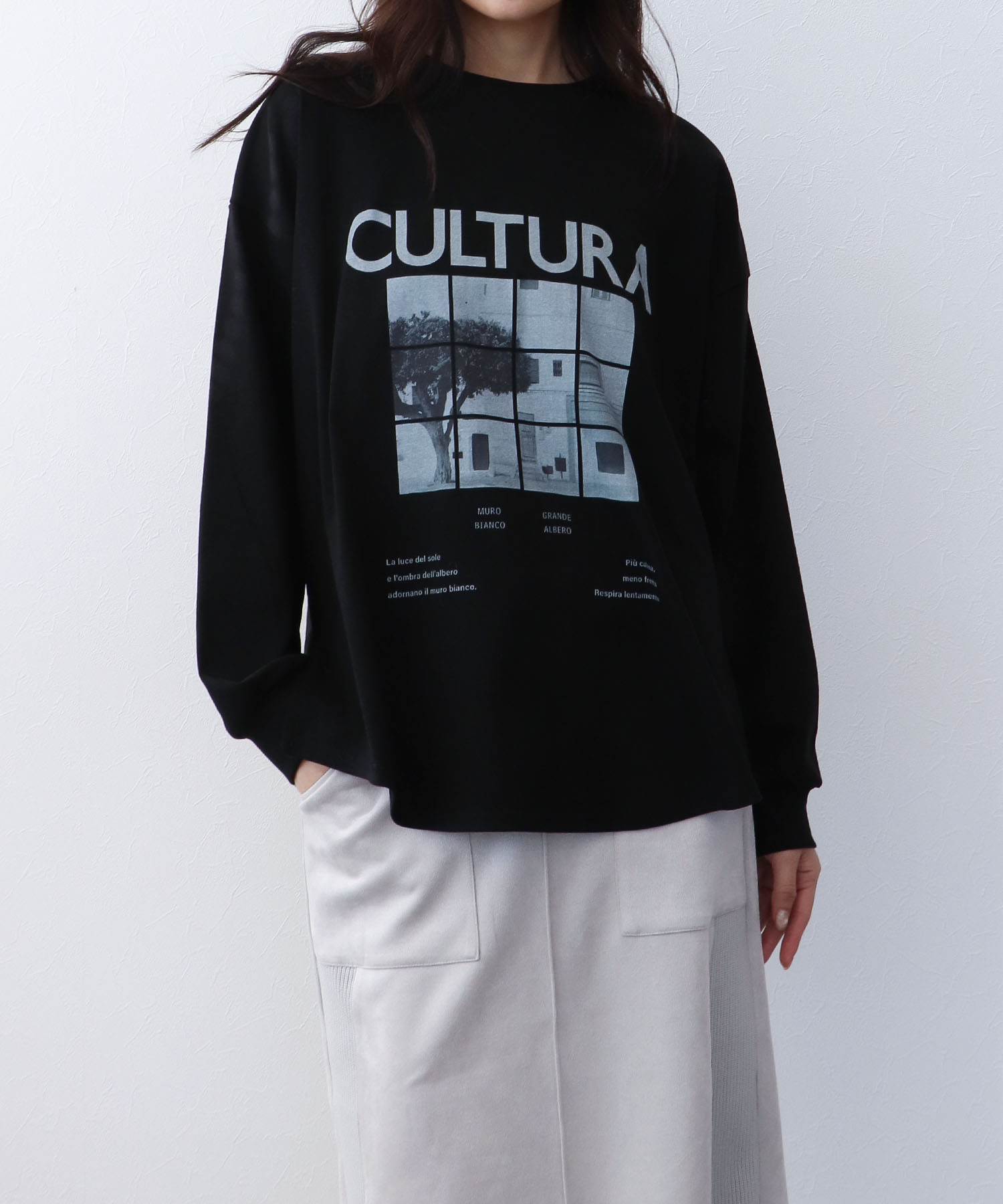 フォトプリント長袖Ｔシャツ