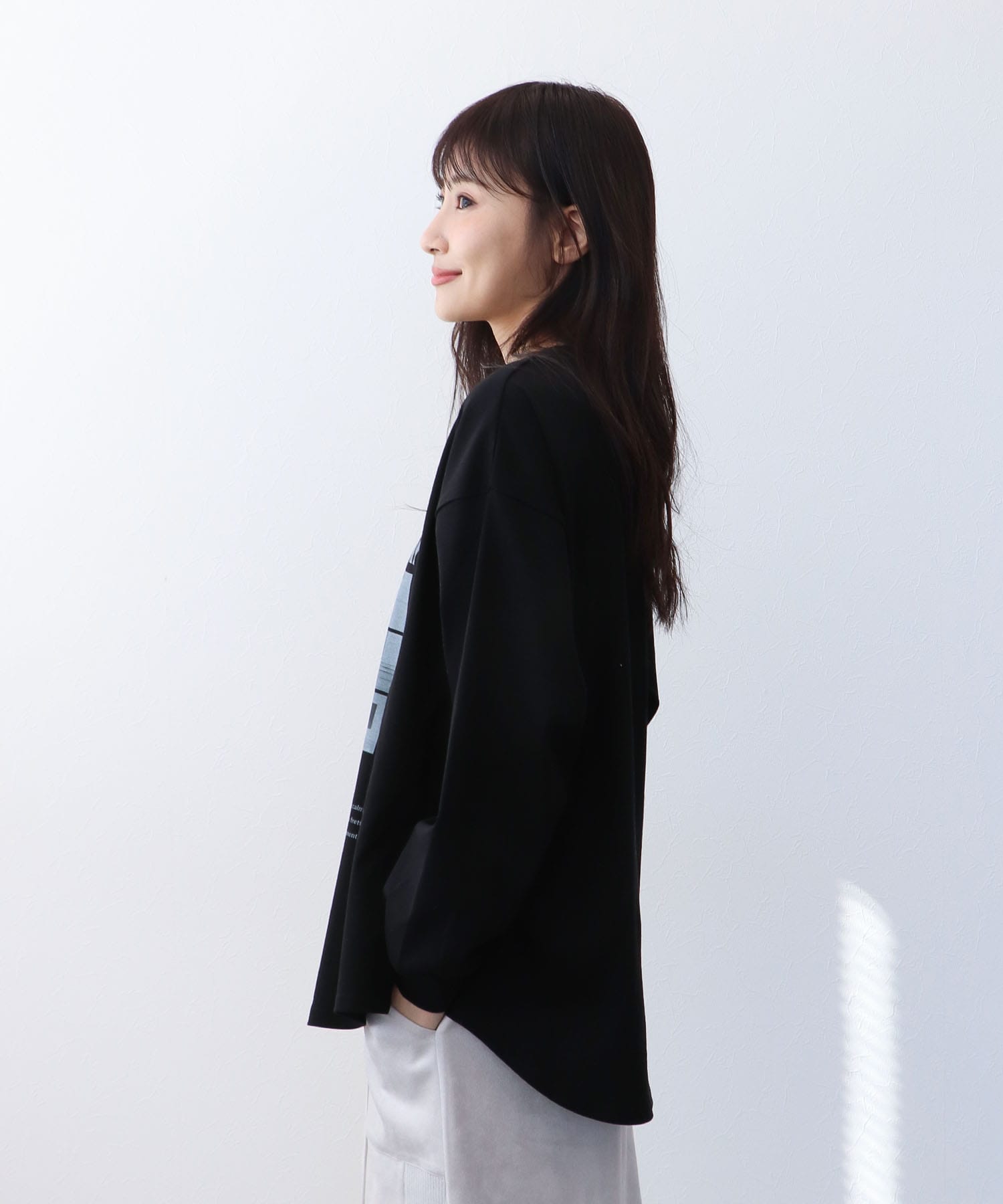 フォトプリント長袖Ｔシャツ
