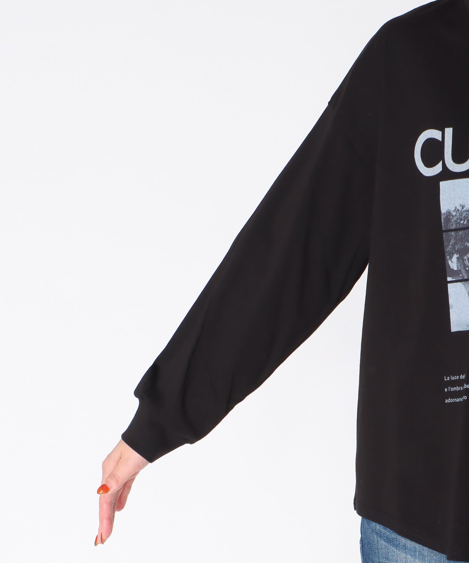 フォトプリント長袖Ｔシャツ