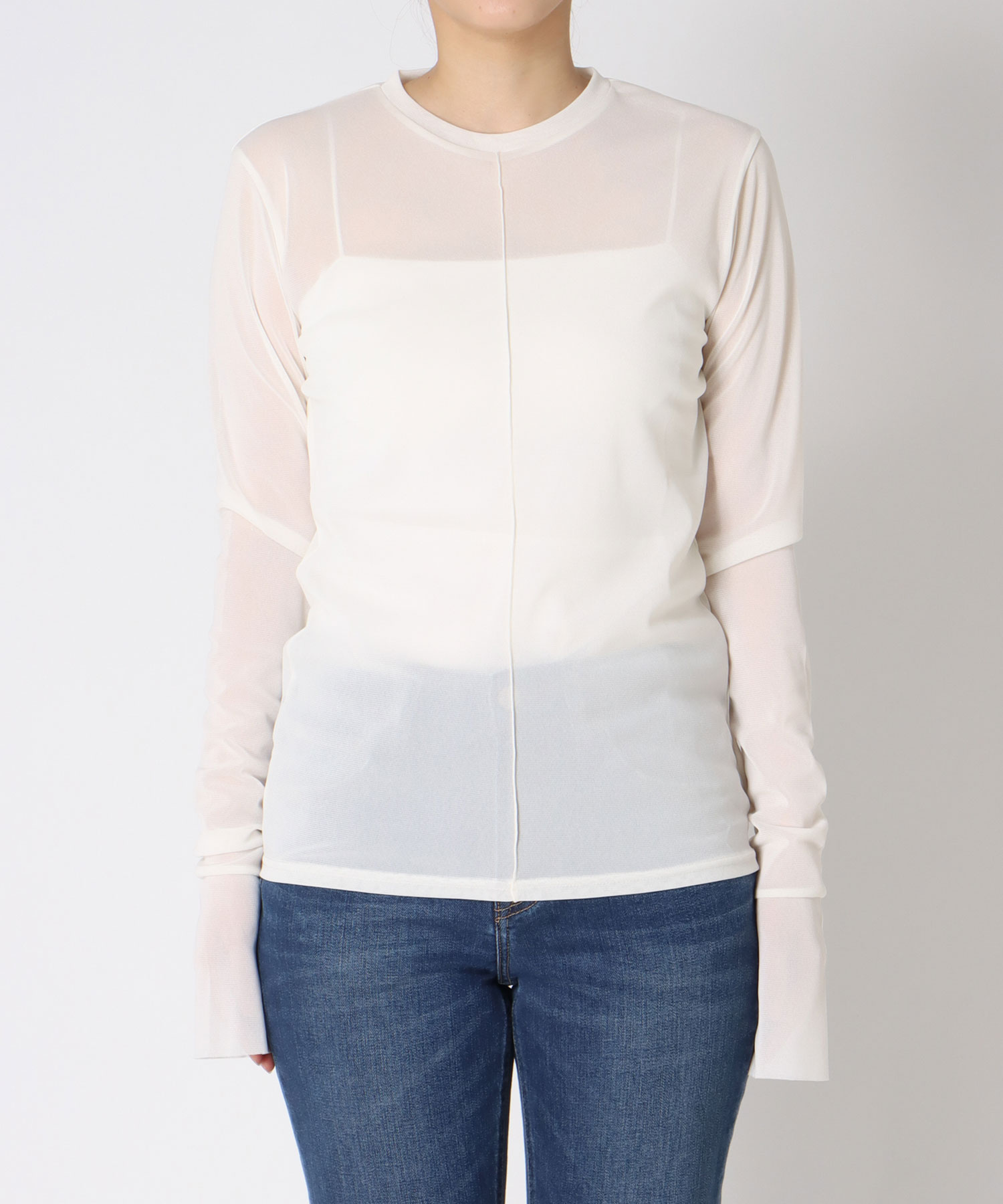 クルーネックロングＴシャツ