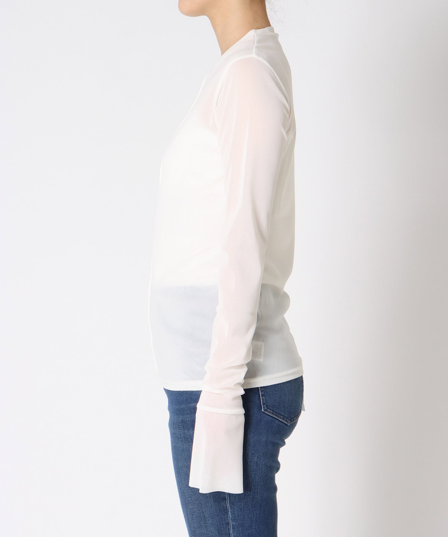 クルーネックロングＴシャツ