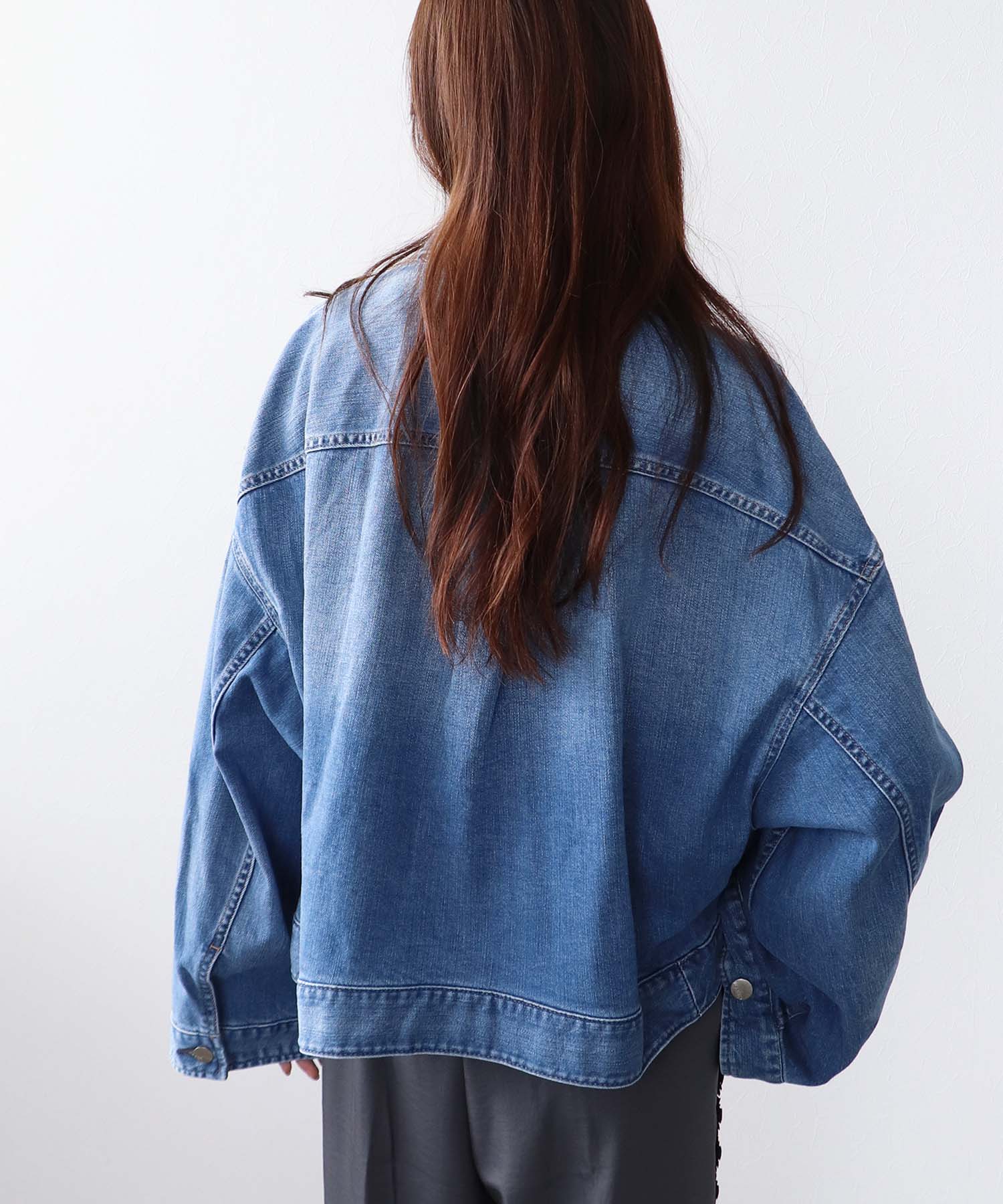 Latte ワイドスリーブジャケット【ヘルシーデニム/HealthyDenim】