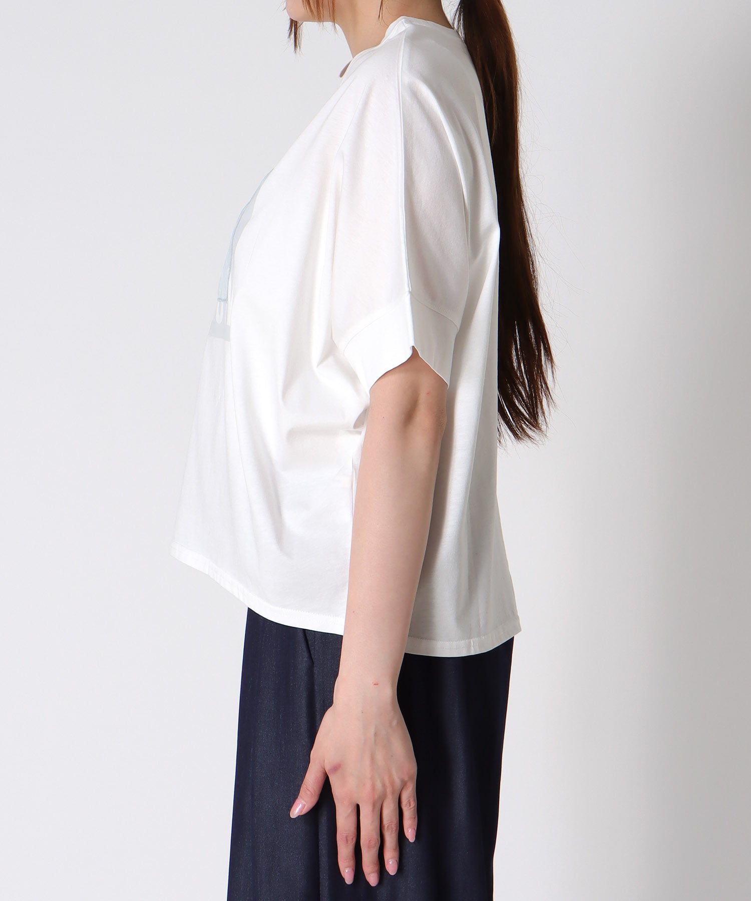 オーガンジーロゴTシャツ