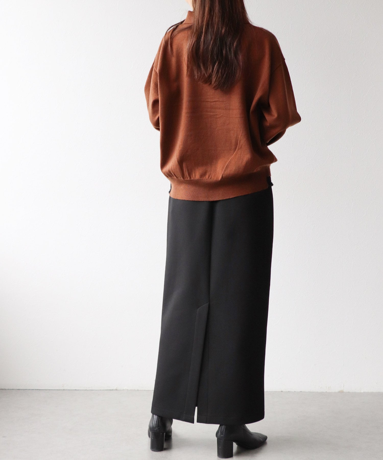 フェイクレザースカート