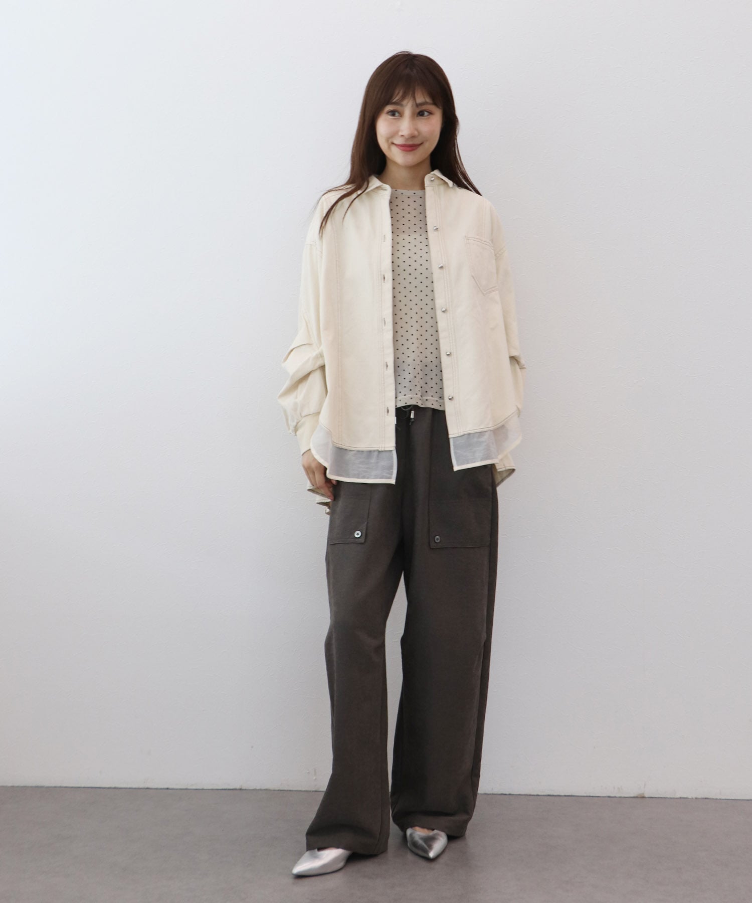 2wayスリーブデニムシャツ