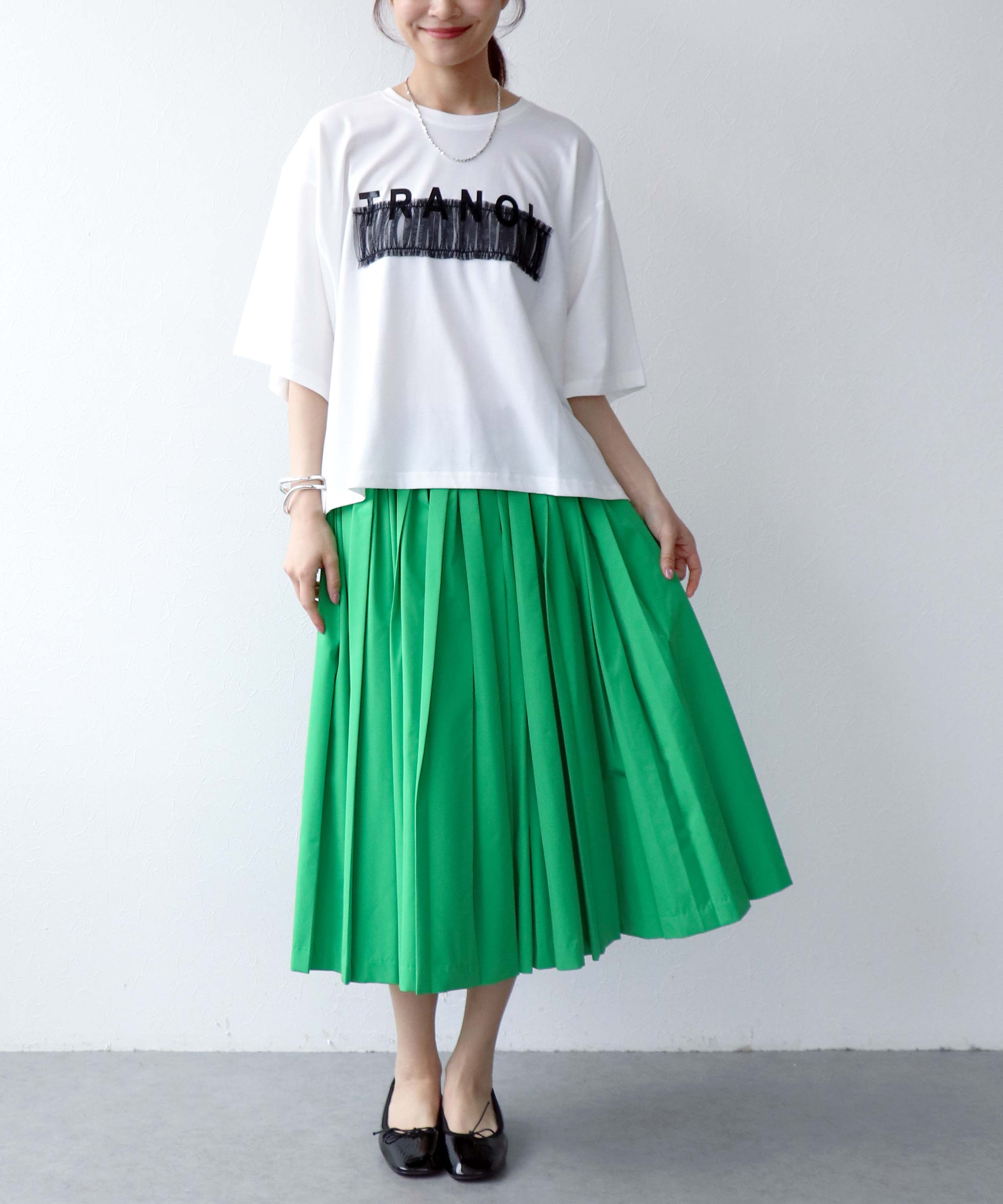 【TRANOI】ワイドTシャツ