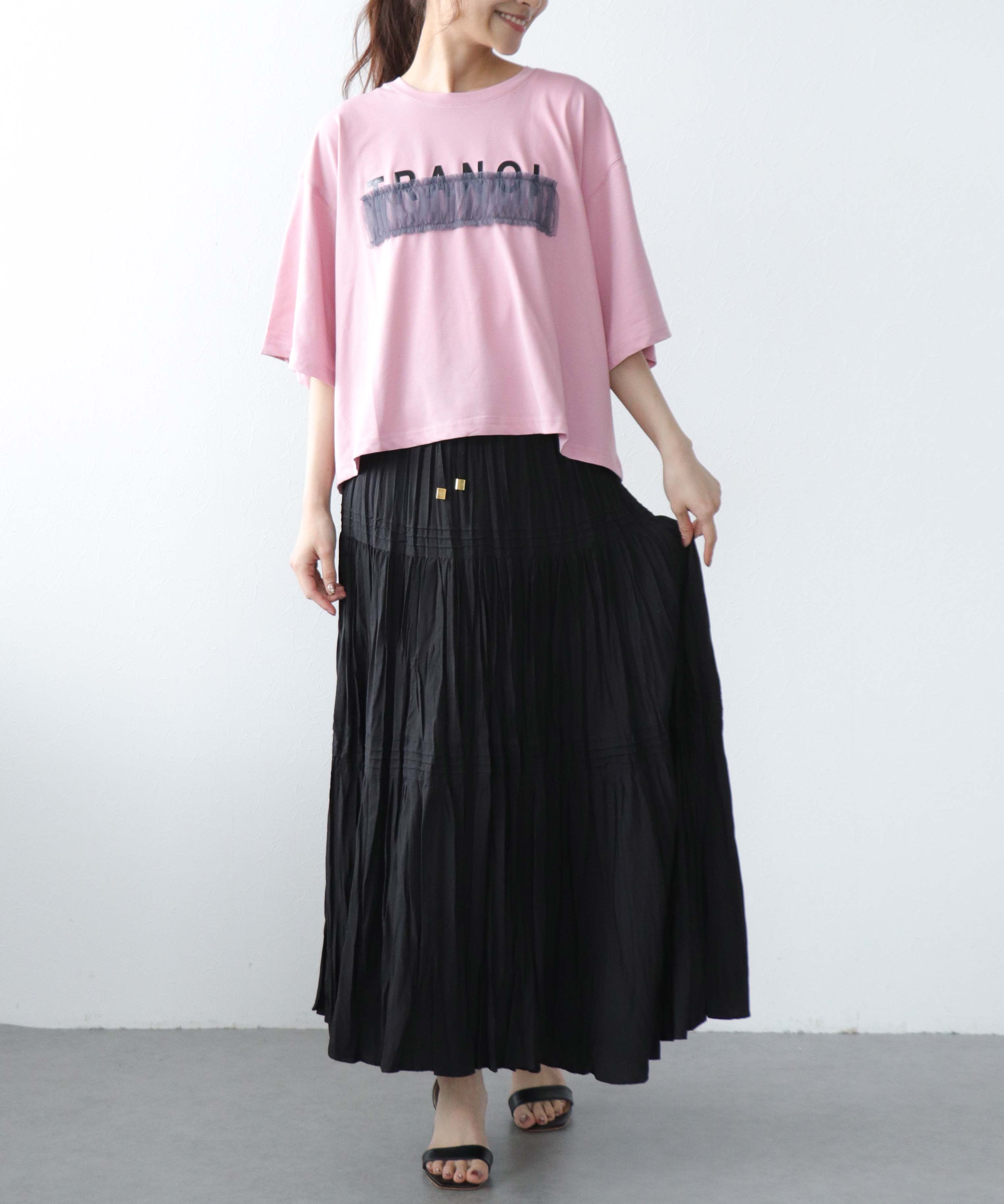【TRANOI】ワイドTシャツ