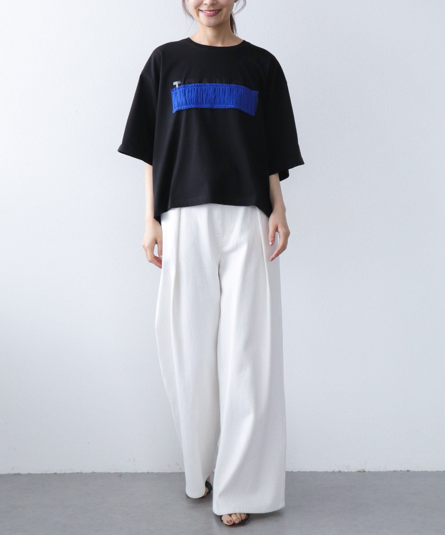 【TRANOI】ワイドTシャツ